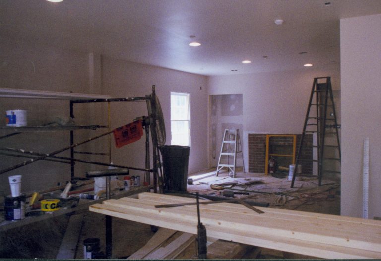 Corneau House, south section Lincoln Home NHS- Corneau House Restoration, roll 2000-7 exp 19 Corneau House, renovation