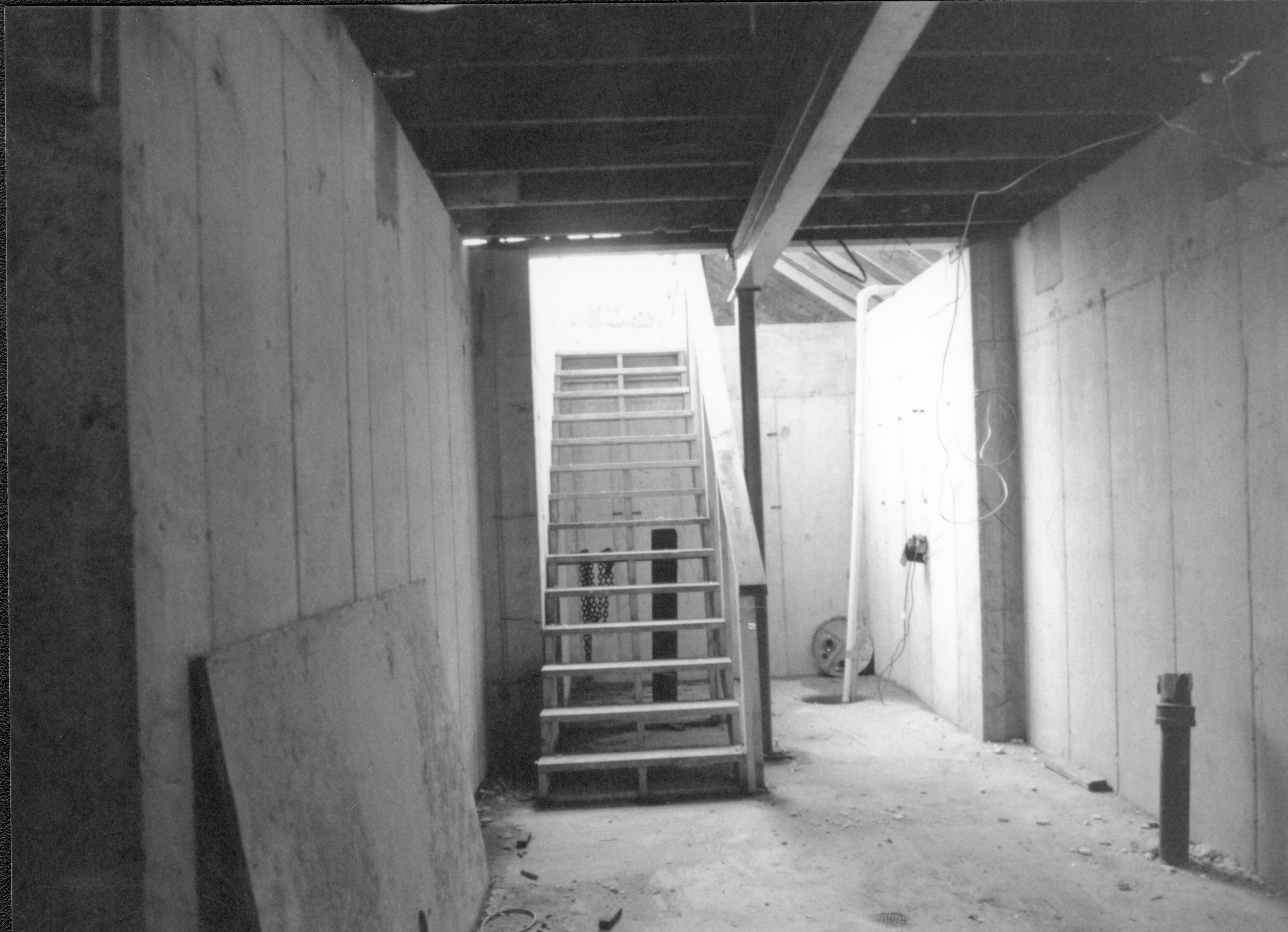 Looking towards West wall, staircase down to basement in center of photo Lincoln Home NHS- Corneau House Restoration, roll N11 exp 23 Corneau House, renovation