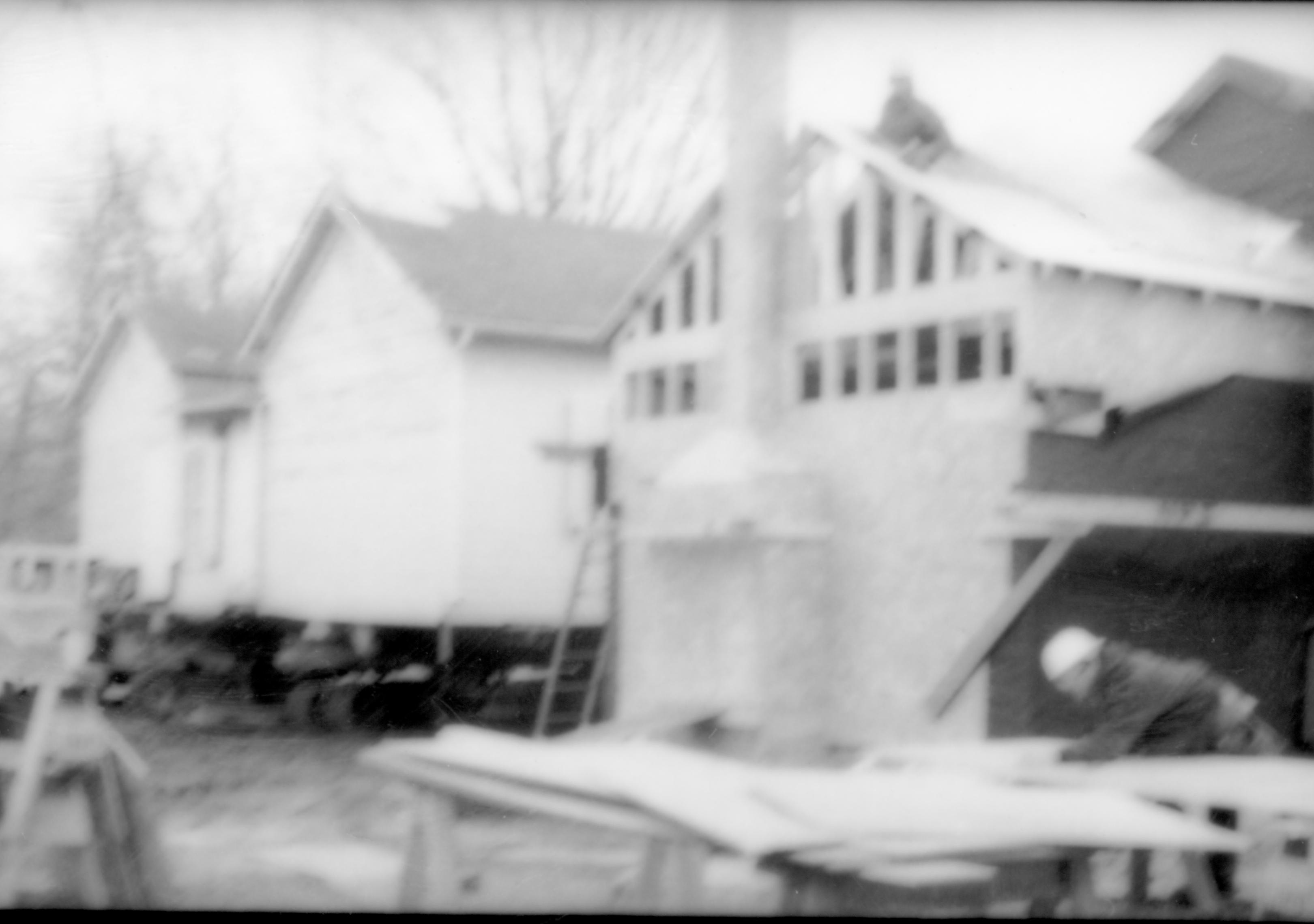 West facades of Sprigg and Corneau Lincoln Home NHS- Corneau House Restoration, roll 1998-3 exp 8 Corneau House, renovation