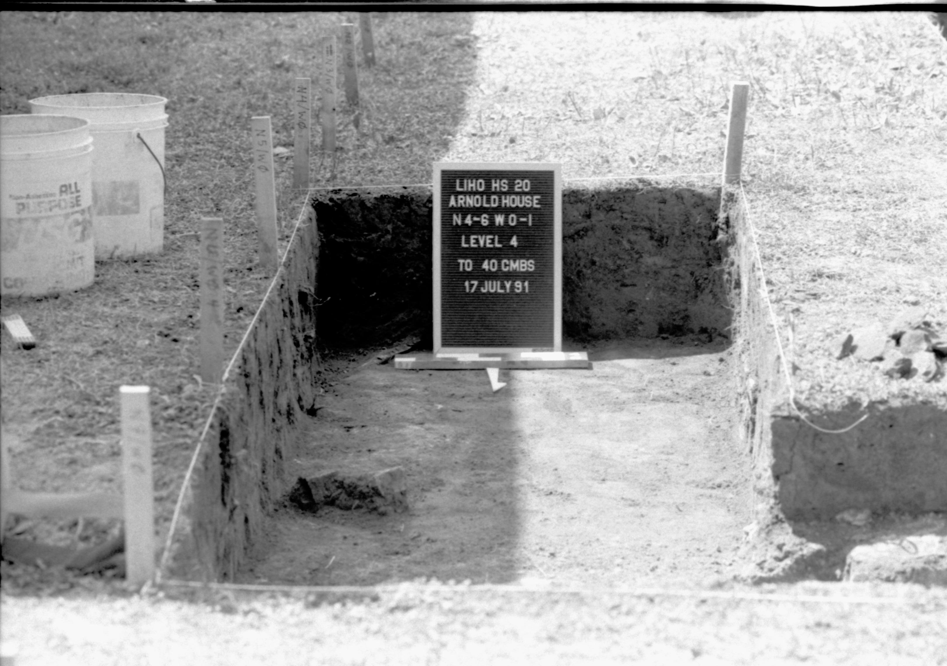 NA LIHO NHS- Arnold House Archeological Dig Arnold House, archeological dig, sign