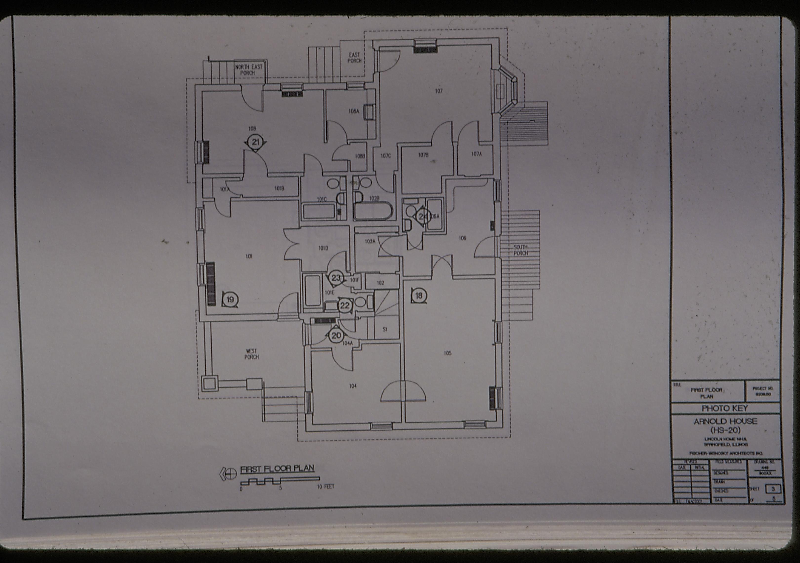 Arnold Historic Report, Arnold House floor plan LIHO NHS- Arnold House, historic structure report, 47 Arnold House, report