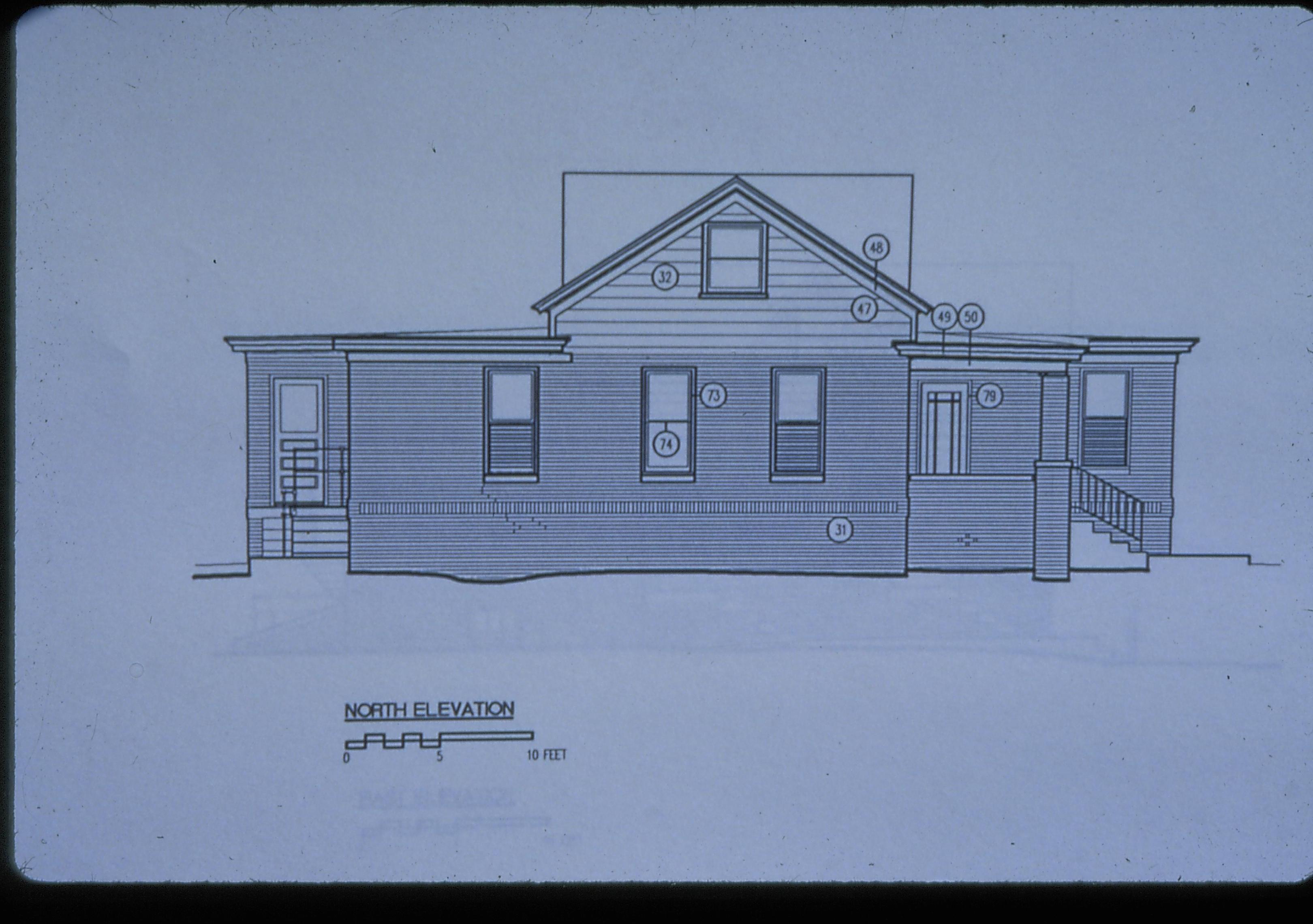 Profile Plan Drawing, Historic Structure Report LIHO NHS- Arnold House, Historic Structure Report, 46 Arnold House, report