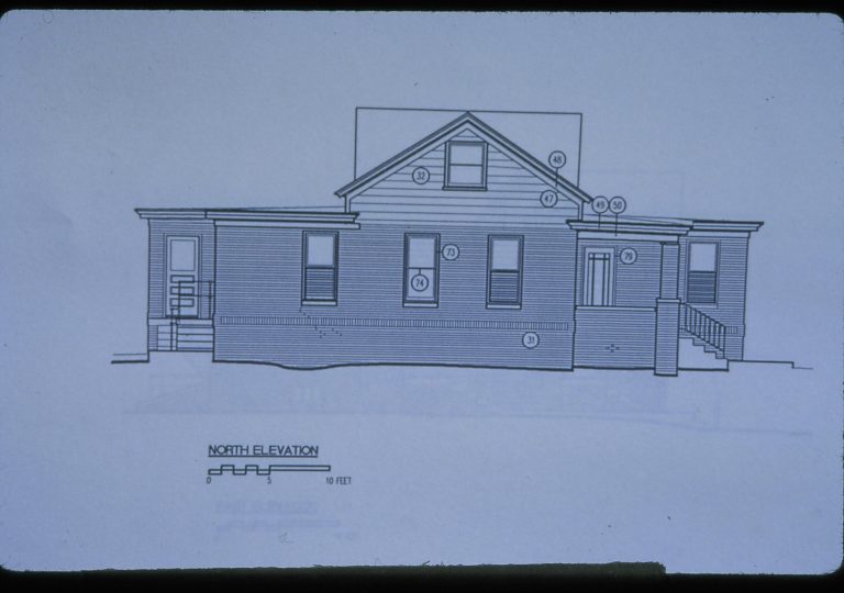 Historic Structure Report, profile plan drawing LIHO NHS- Arnold House, Historic Structure Report, 11-002 LIHO Arnold House, report