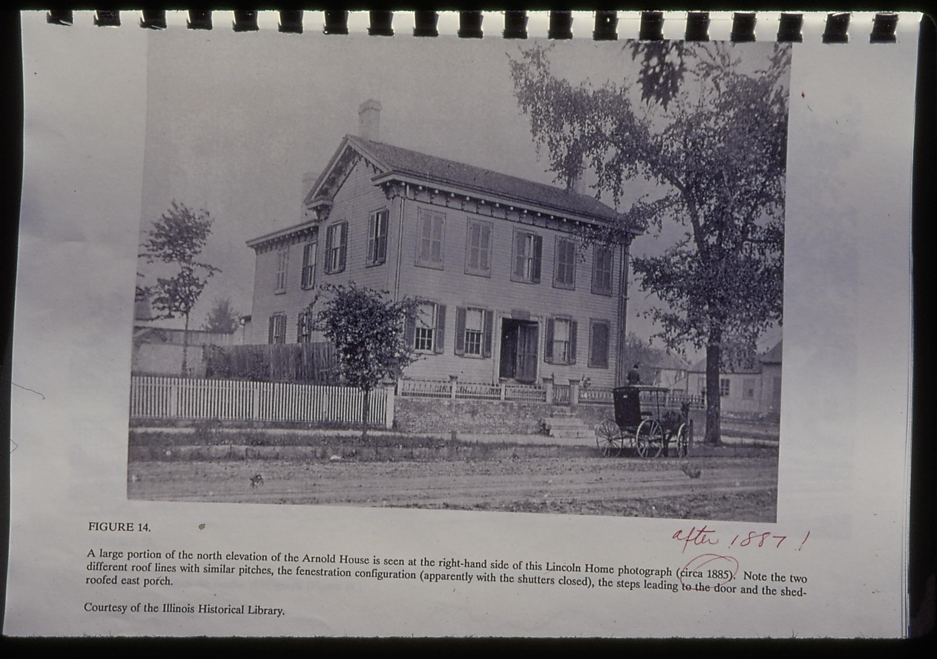 Arnold House Historic Structure Report, historical photo LIHO NHS- Arnold House, Historic Structure Report, 34, 24 Arnold House, report