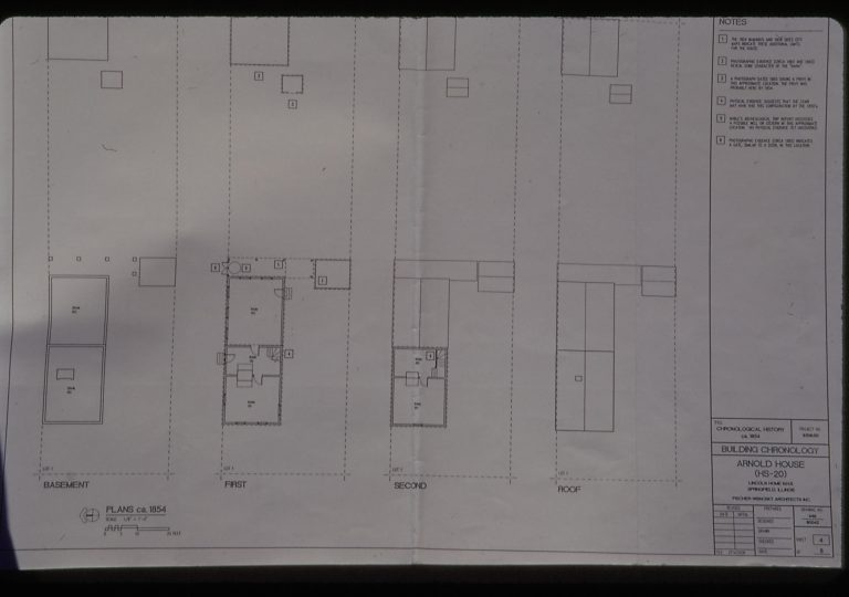 Arnold House Historic Structure Report, building plan LIHO NHS- Arnold House, Historic Structure Report, 48, 29 Arnold House, report