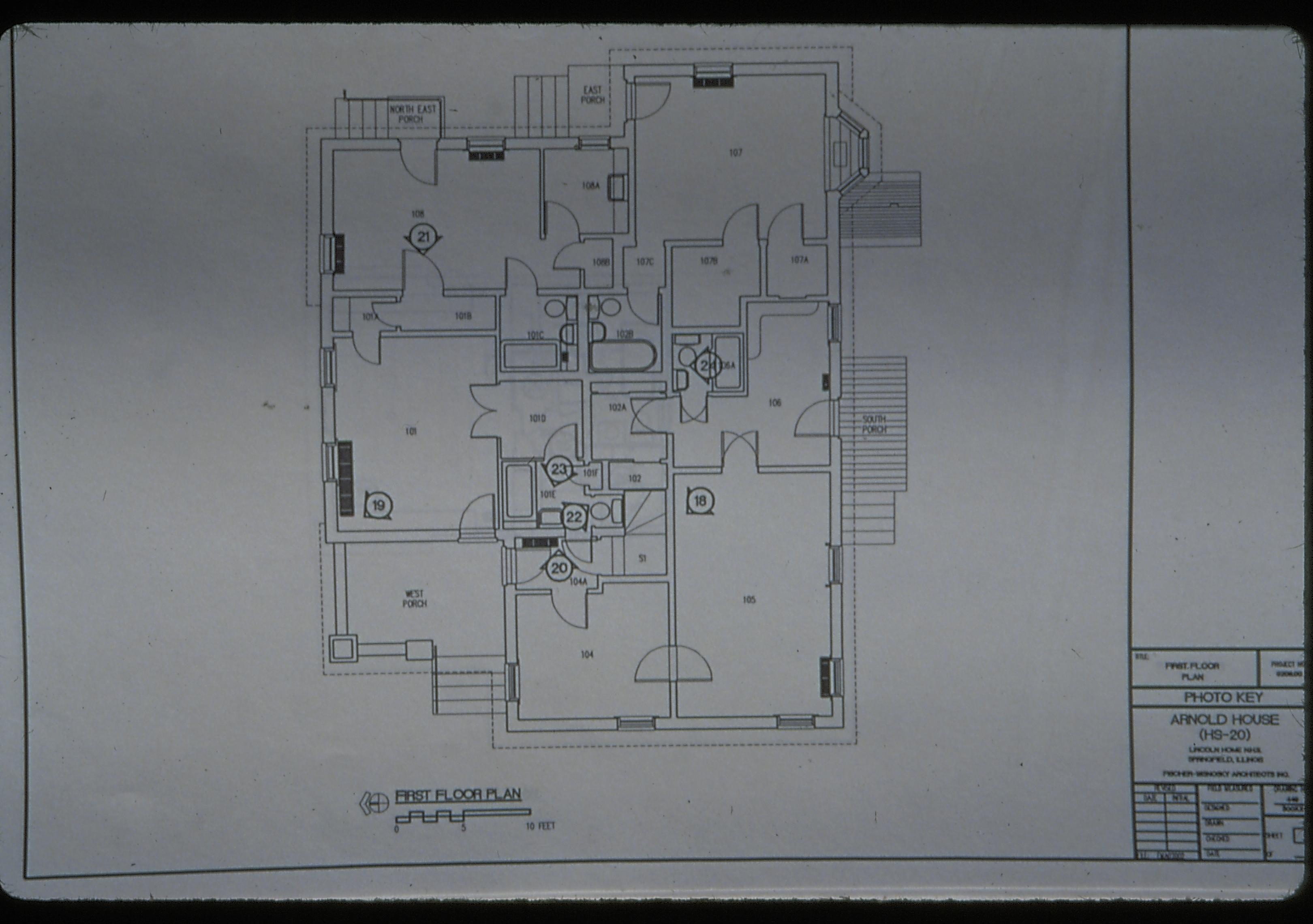 Arnold House Historic Structure Report, floor plan LIHO NHS- Arnold House, Historic Structure Report, 48, 29 Arnold House, report