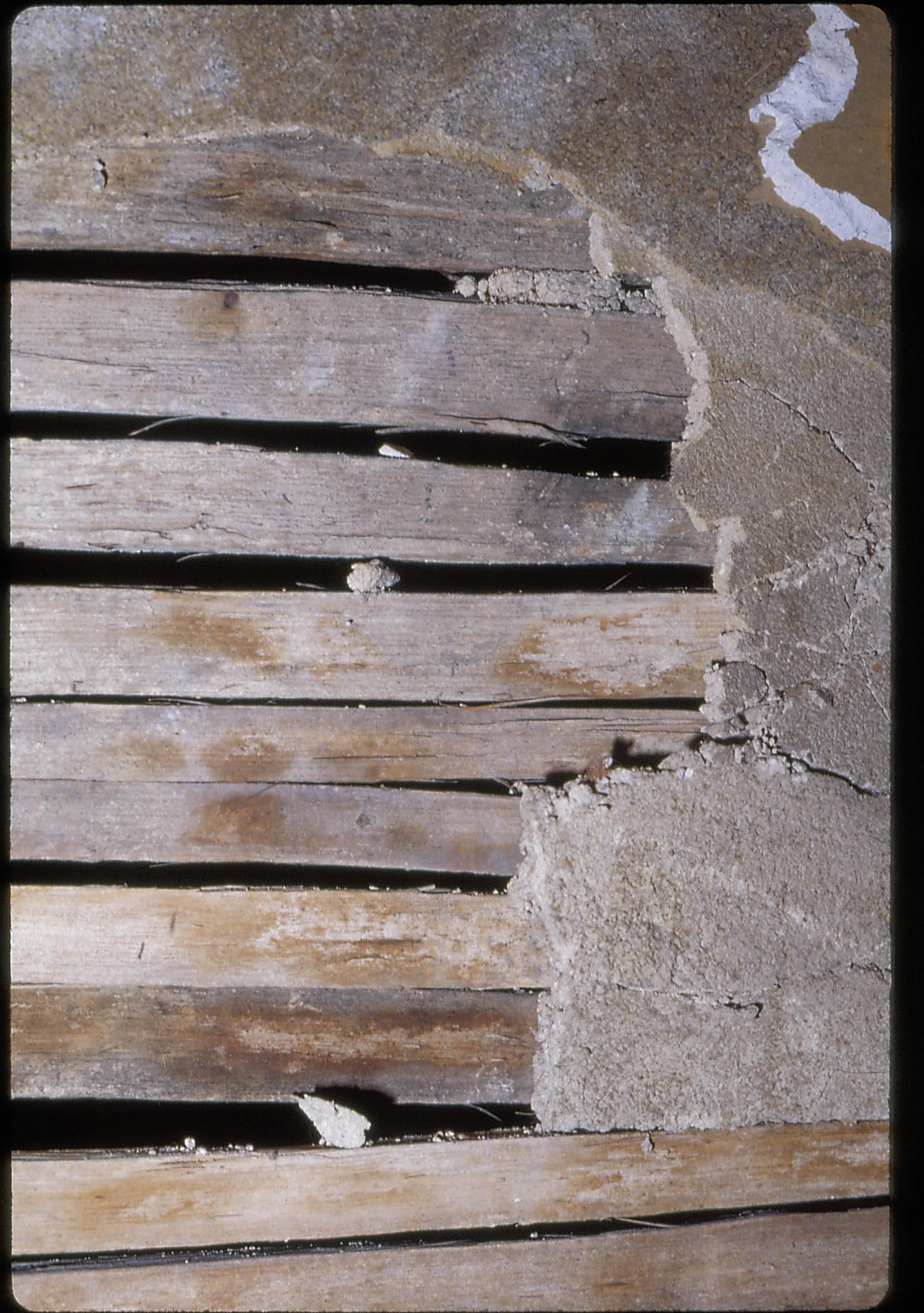 Arnold House, split hickory bath and old plaster LIHO NHS- Arnold House, 15 Arnold House, renovation