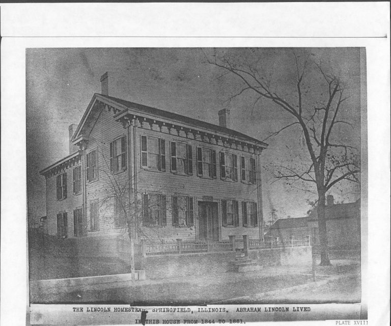 O.H. Oldnoyd Collection, courtesy NPS c. 1888 LIHO NHS- Lincoln Home  Arnold House, Lincoln Home