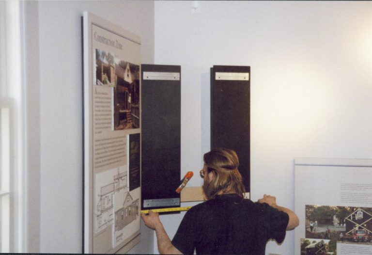 Exhibit 11 Corss Corner set up LIHO NHS- Arnold House Exhibit, Roll 2001-2, exp 10 Arnold House, exhibit