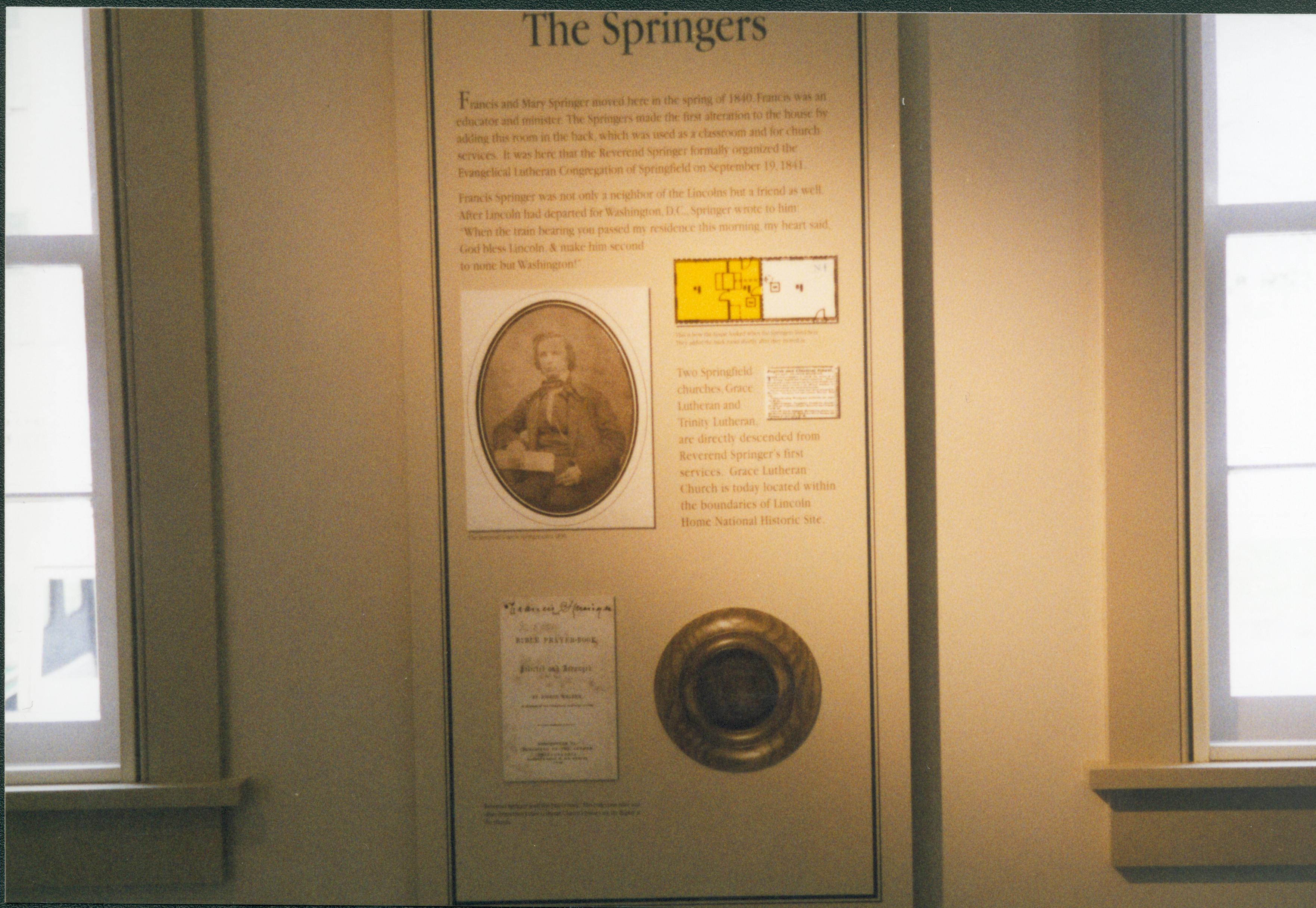 The Springers exhibit LIHO NHS- Arnold House Exhibit, Roll 2001-2, exp 24 Arnold House, exhibit