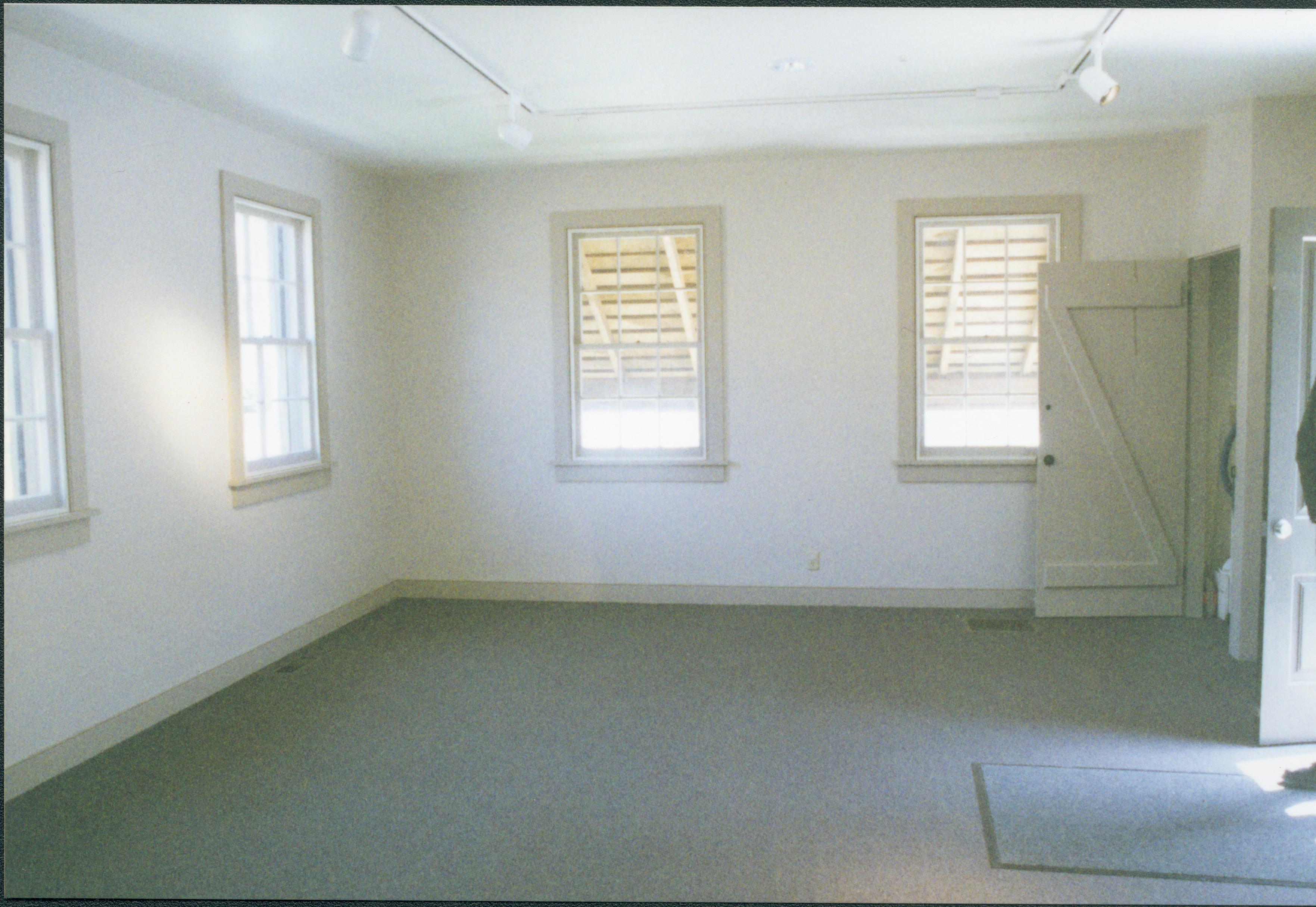 Empty room LIHO NHS- Arnold House Exhibit, Roll 2001-1, exp 18 Arnold House, exhibit