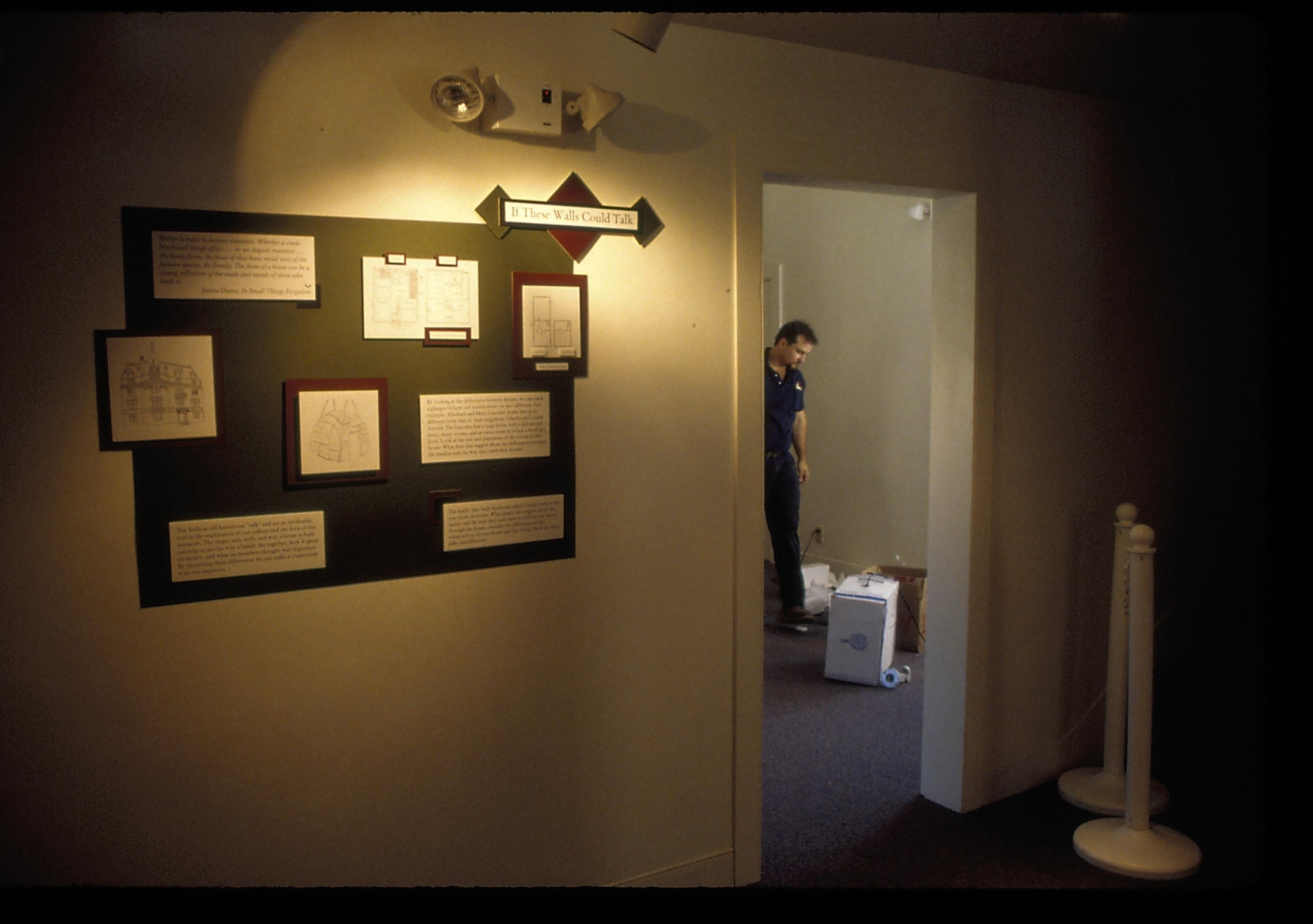 Temporary exhibit, camera installation LIHO NHS- Arnold House Exhibit, #18 Slides, exp 16 Arnold House, exhibit
