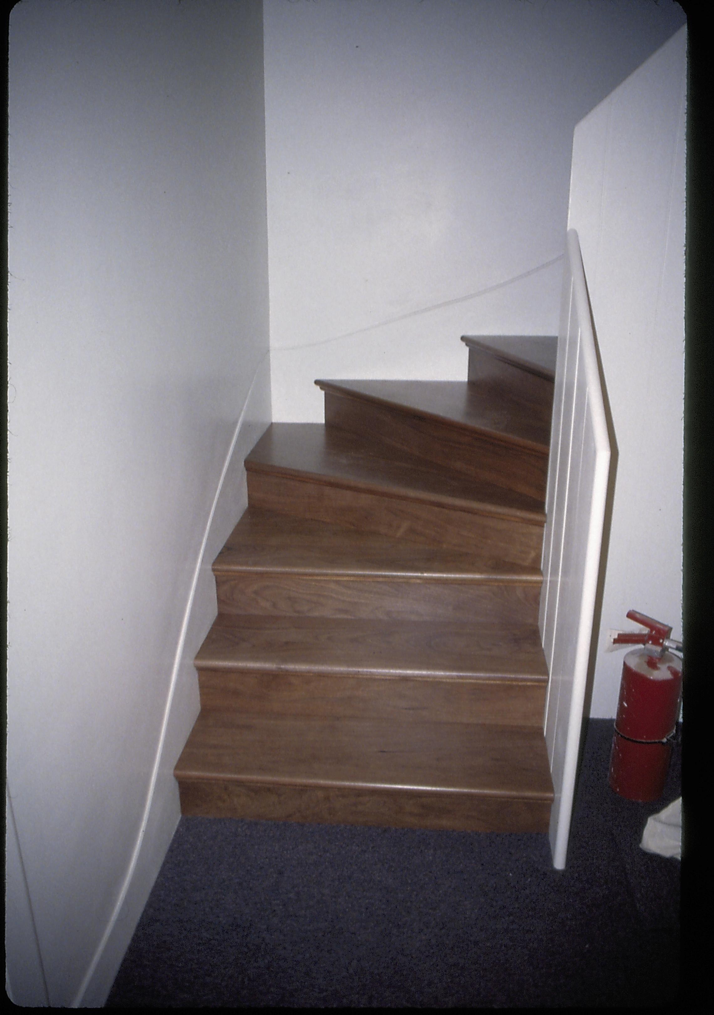 Stairs LIHO NHS- Arnold House Exhibit, #18 Slides, exp 20 Arnold House, exhibit
