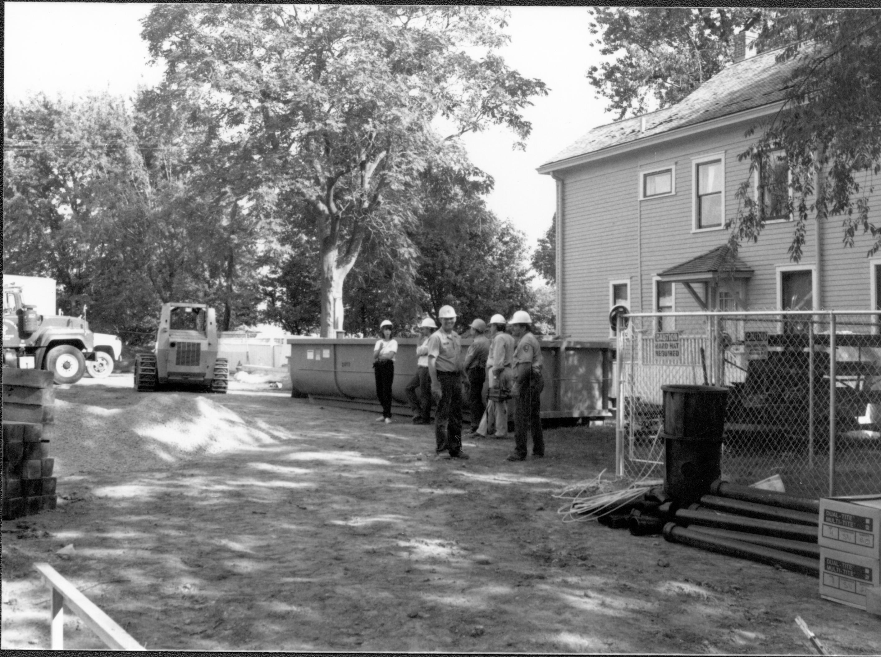 Arnold House move LIHO NHS- Arnold House Relocation, Roll 14 black and white, exp 10 Arnold House, relocation, move