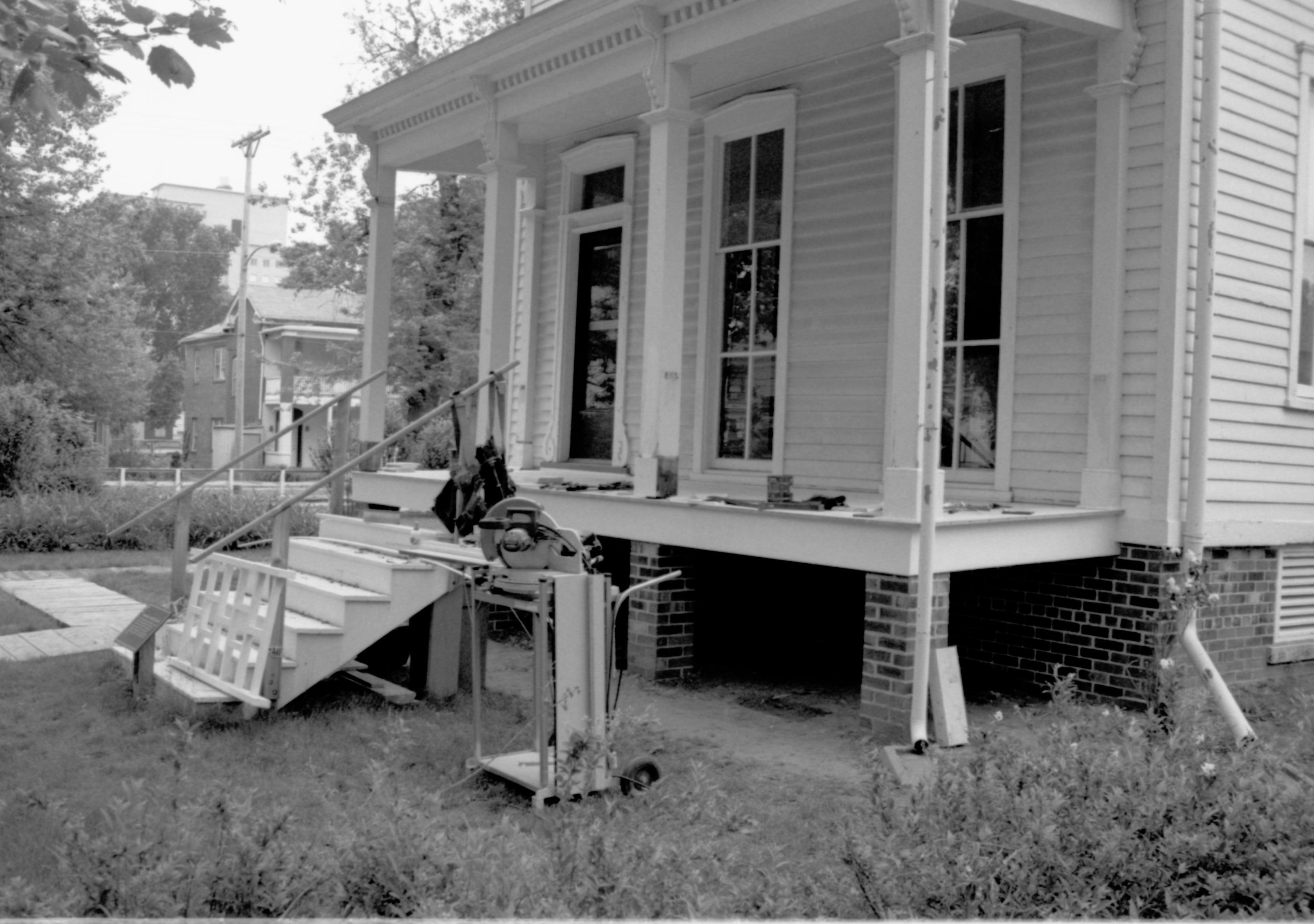 New porch LIHO NHS- Shutt House, HS-17, Roll #2 Neg 7 Shutt House, restoration