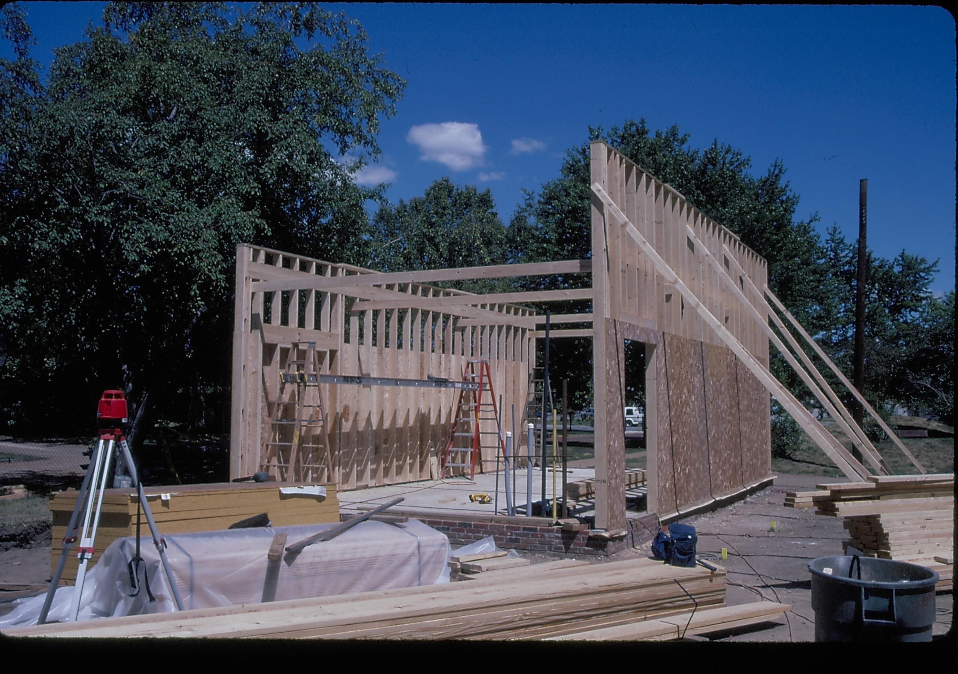 Wall framing and sheathing LIHO NHS- Arnold House, Roll #19 exp 3 restoration