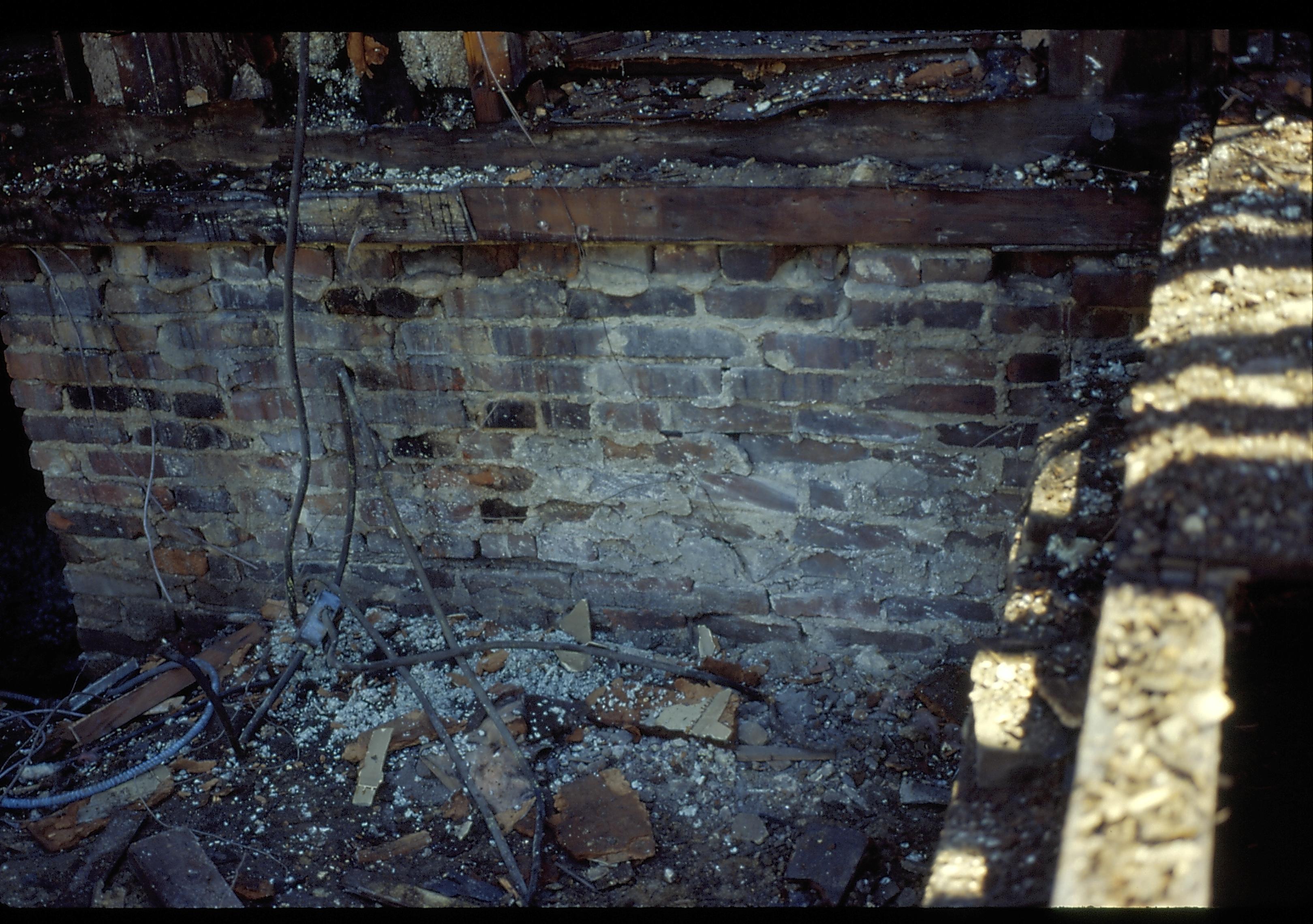 Foundation- Southeast corner LIHO NHS- Arnold House, HS-20 Roll #4 7/23-7/26/96, exp 8 Arnold House, restoration