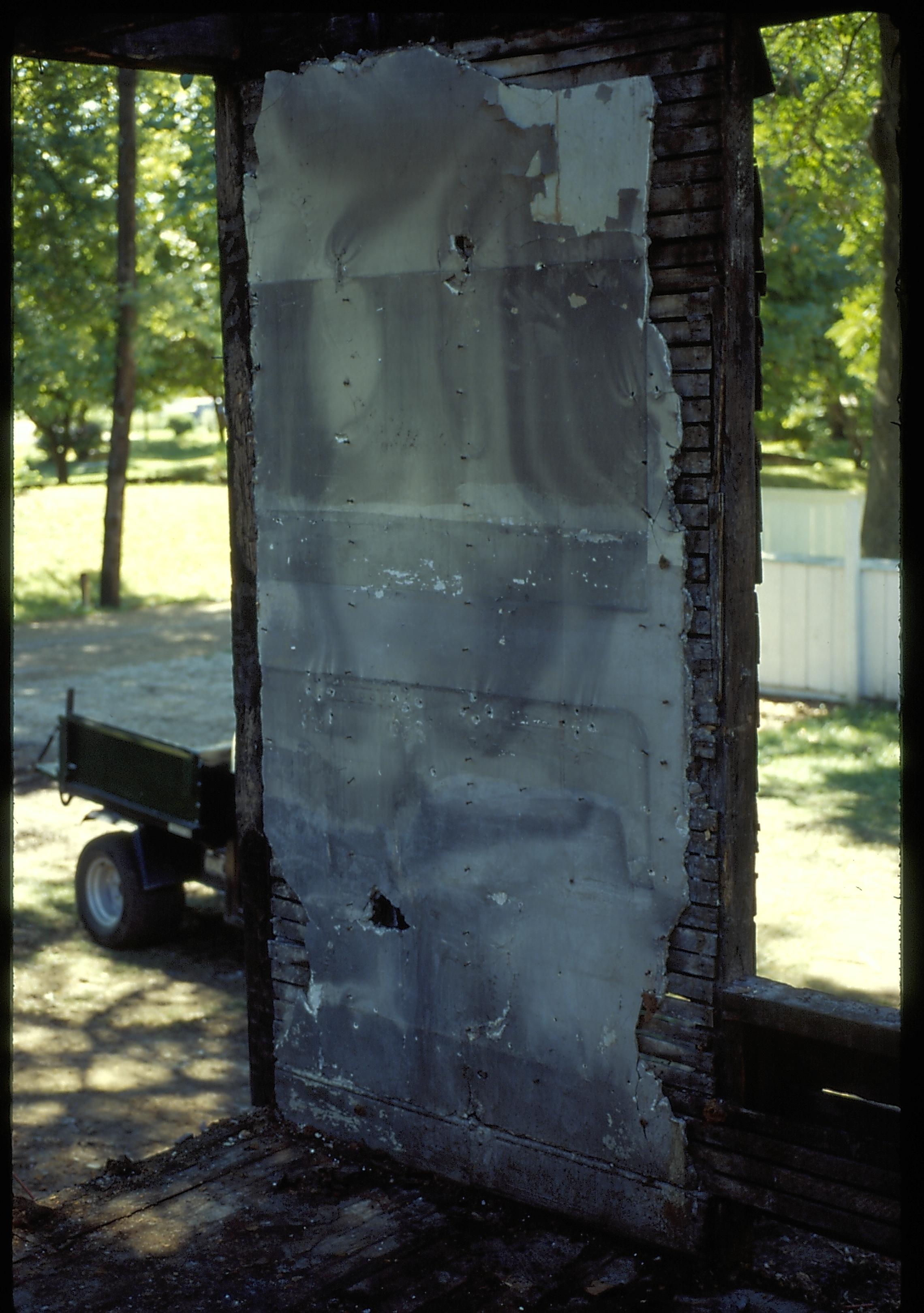 Lath and plaster- Southeast corner LIHO NHS- Arnold House, HS-20 Roll #4 7/23-7/26/96, exp 18 Arnold House, restoration