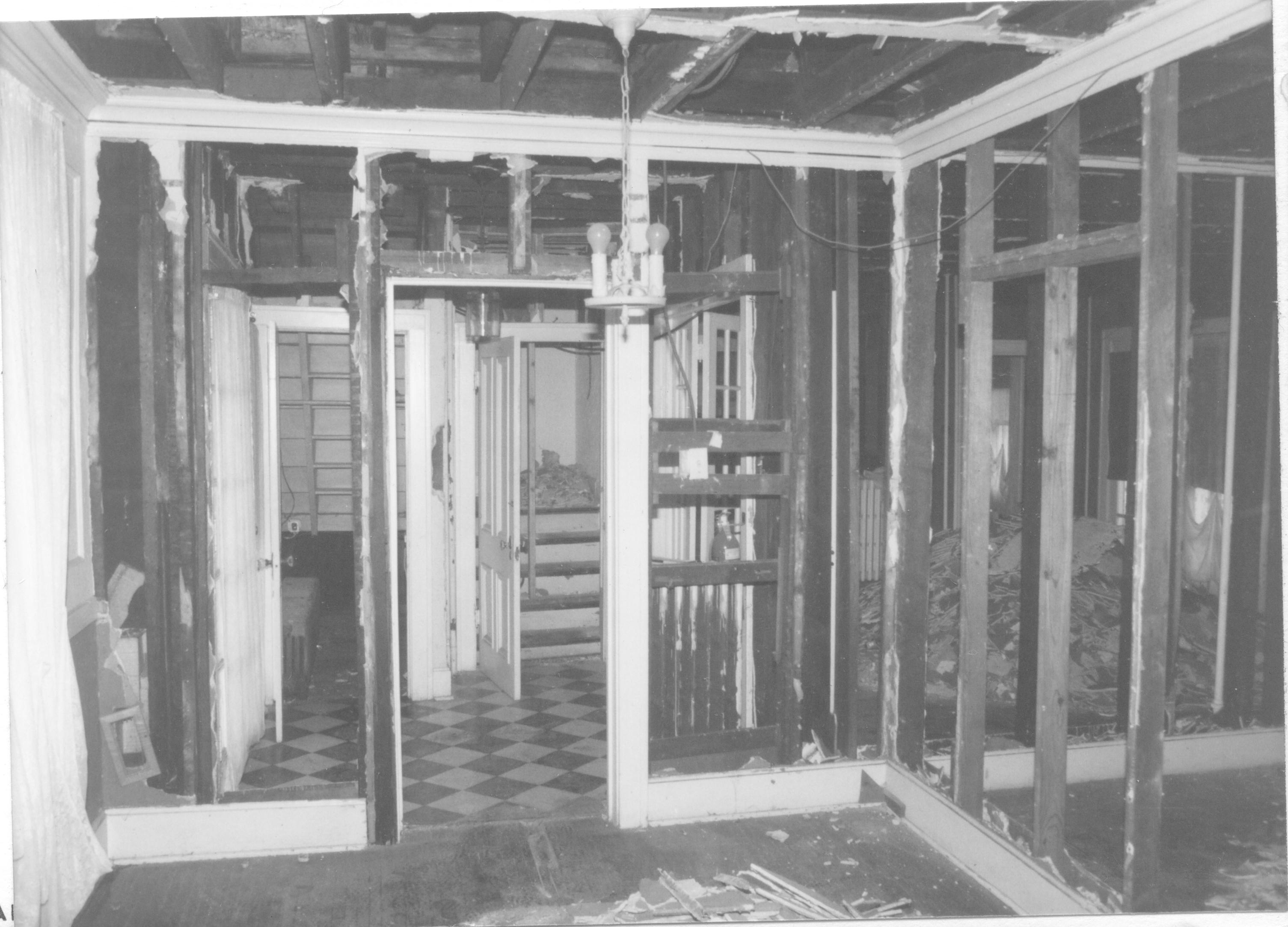 Morse House HS-9 10-1; Room 103, South Elevation Morse House, Interior