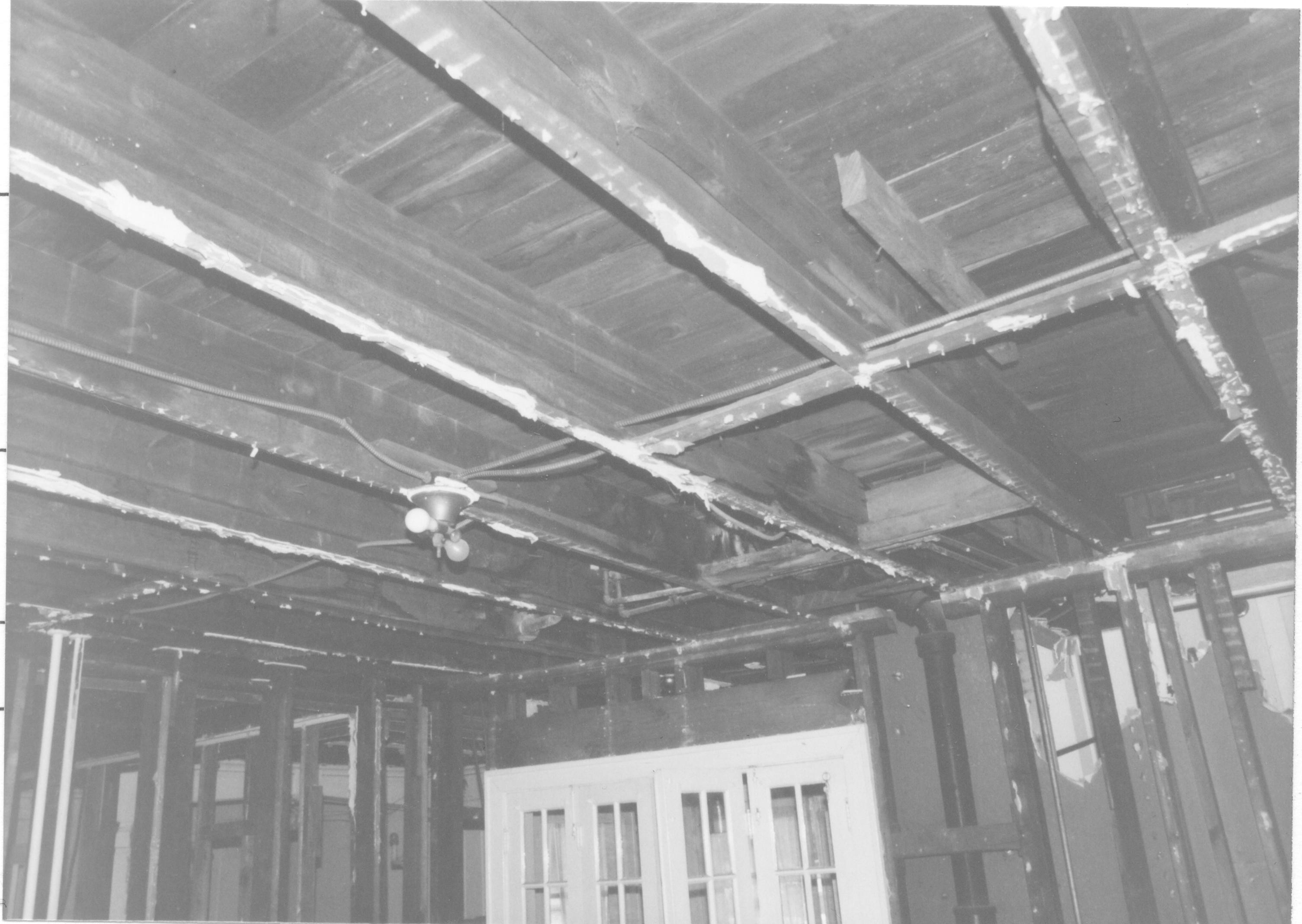 Morse House HS-9 10-10; Room 104, Ceiling View facing Northeast Morse House, Interior