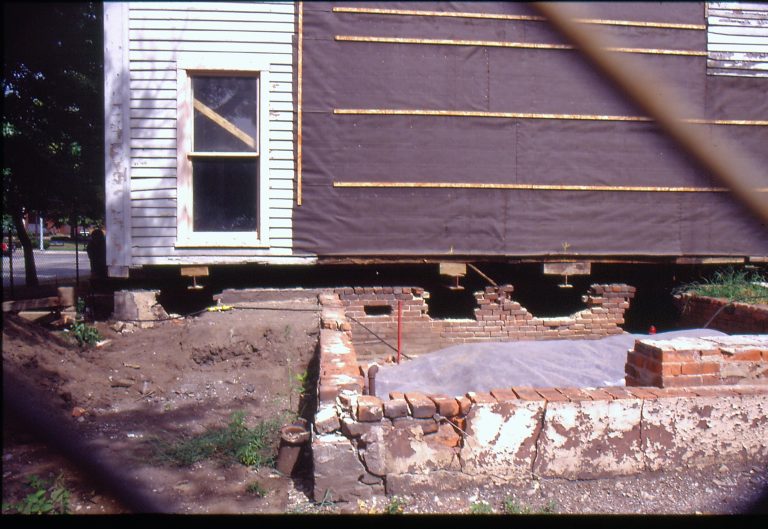 Raising house 12; 1999-9 Morse House, Exterior
