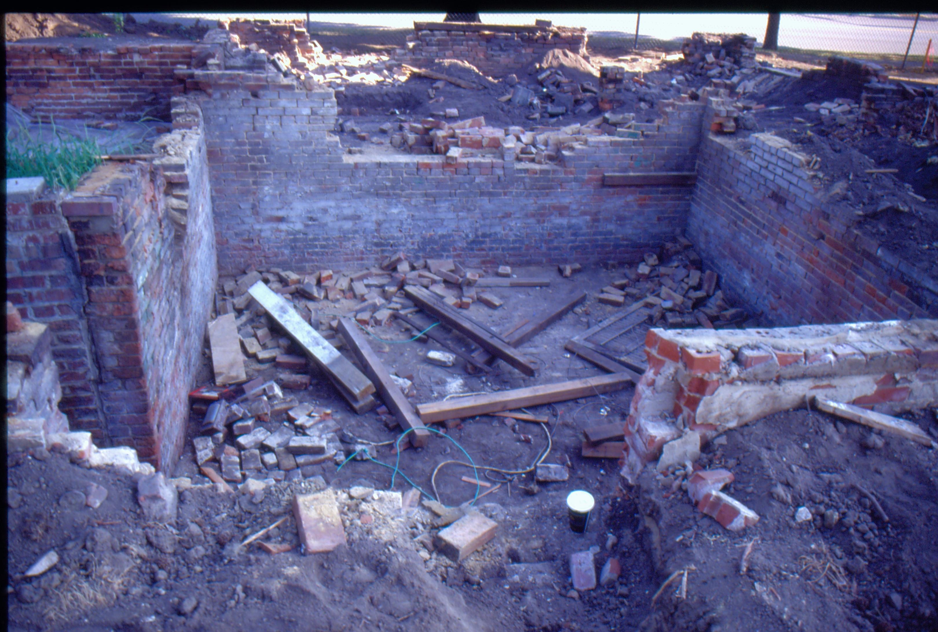 Morse - New Foundation/Excavation 2; 1999-8 Morse House, Exterior, Foundation, Excavation