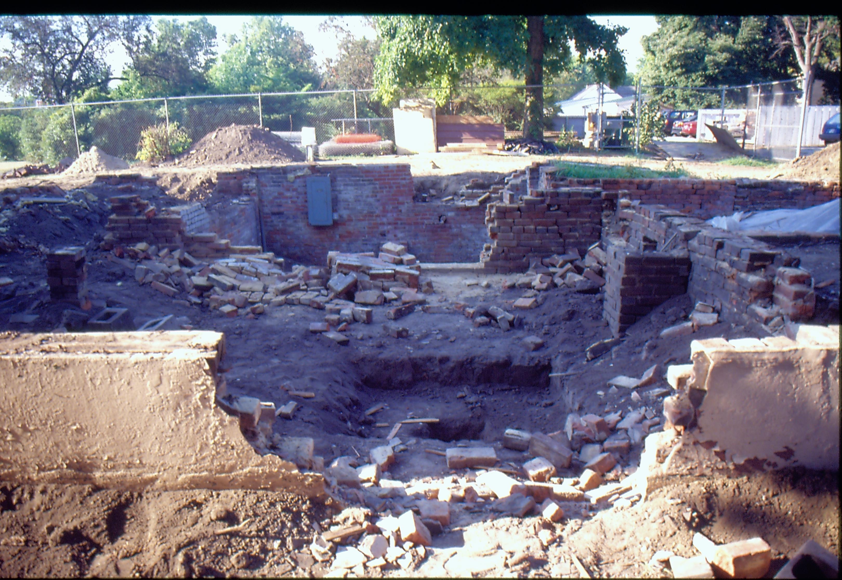 Morse - New Foundation/Excavation 3; 1999-8 Morse House, Exterior, Foundation, Excavation