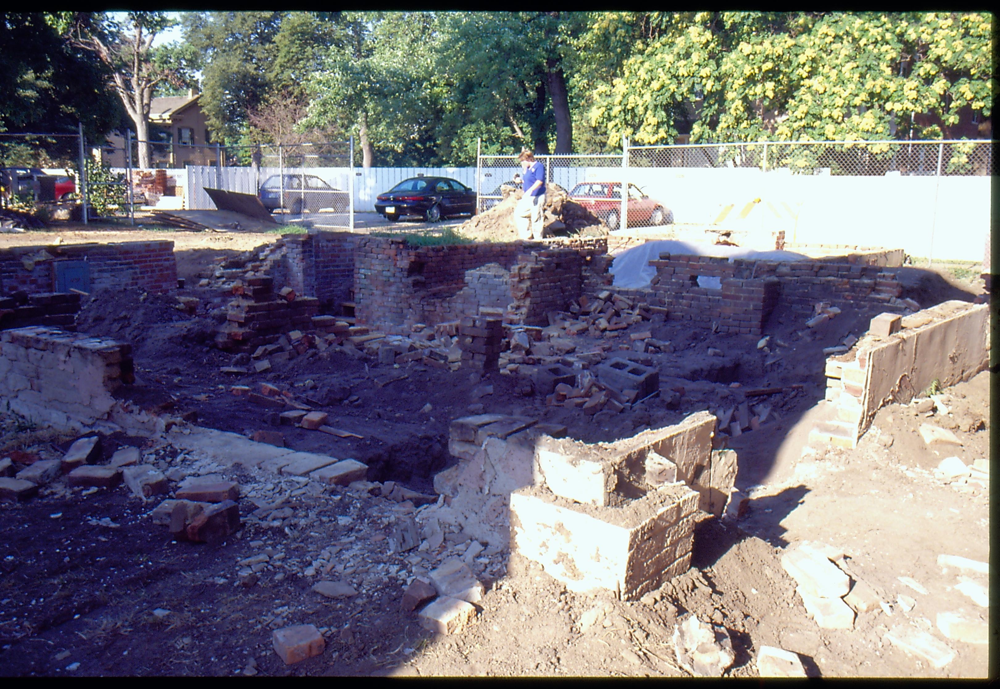 Morse - New Foundation/Excavation 6; 1999-8 Morse House, Exterior, Foundation, Excavation