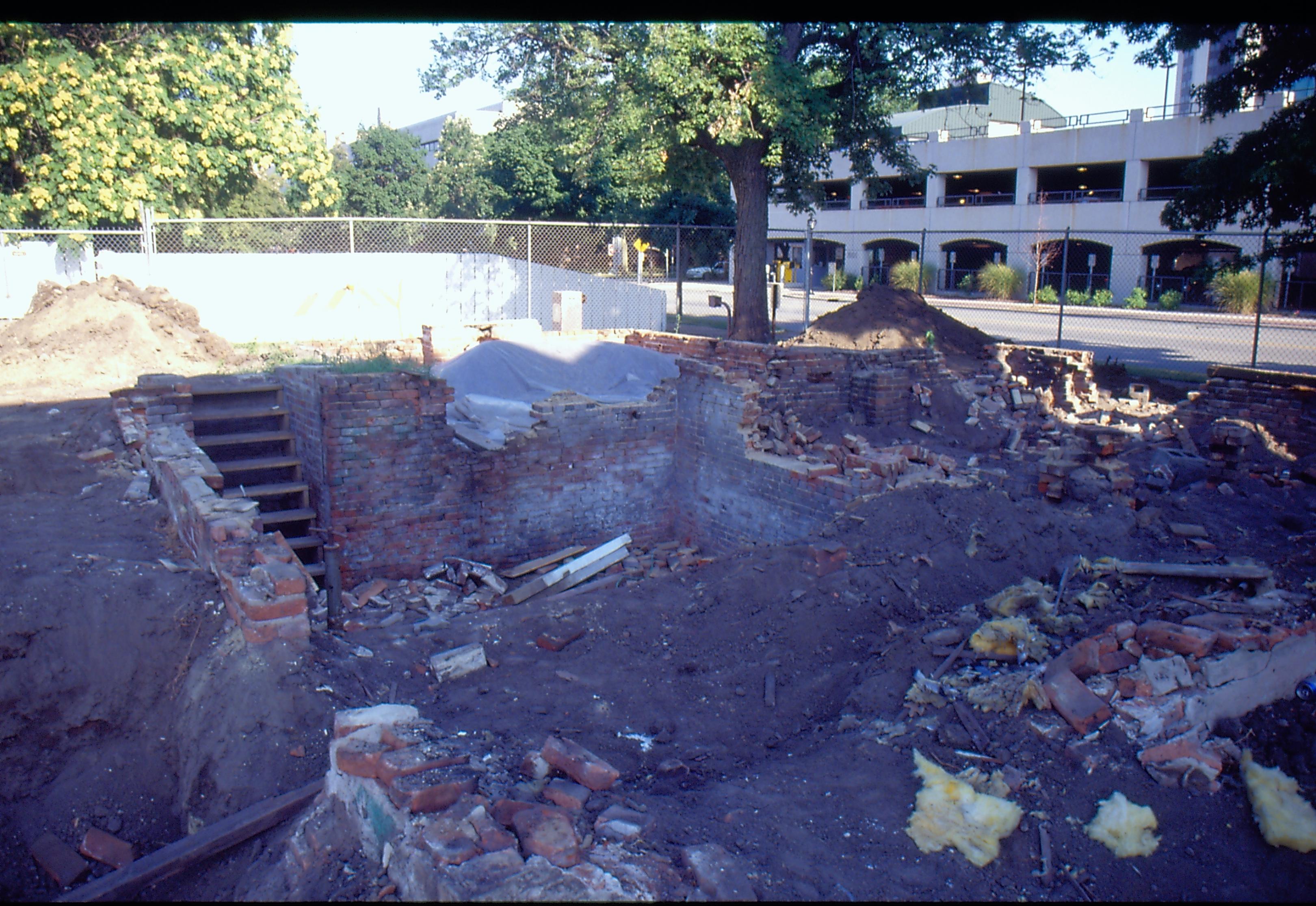 Morse - New Foundation/Excavation 7; 1999-8 Morse House, Exterior, Foundation, Excavation