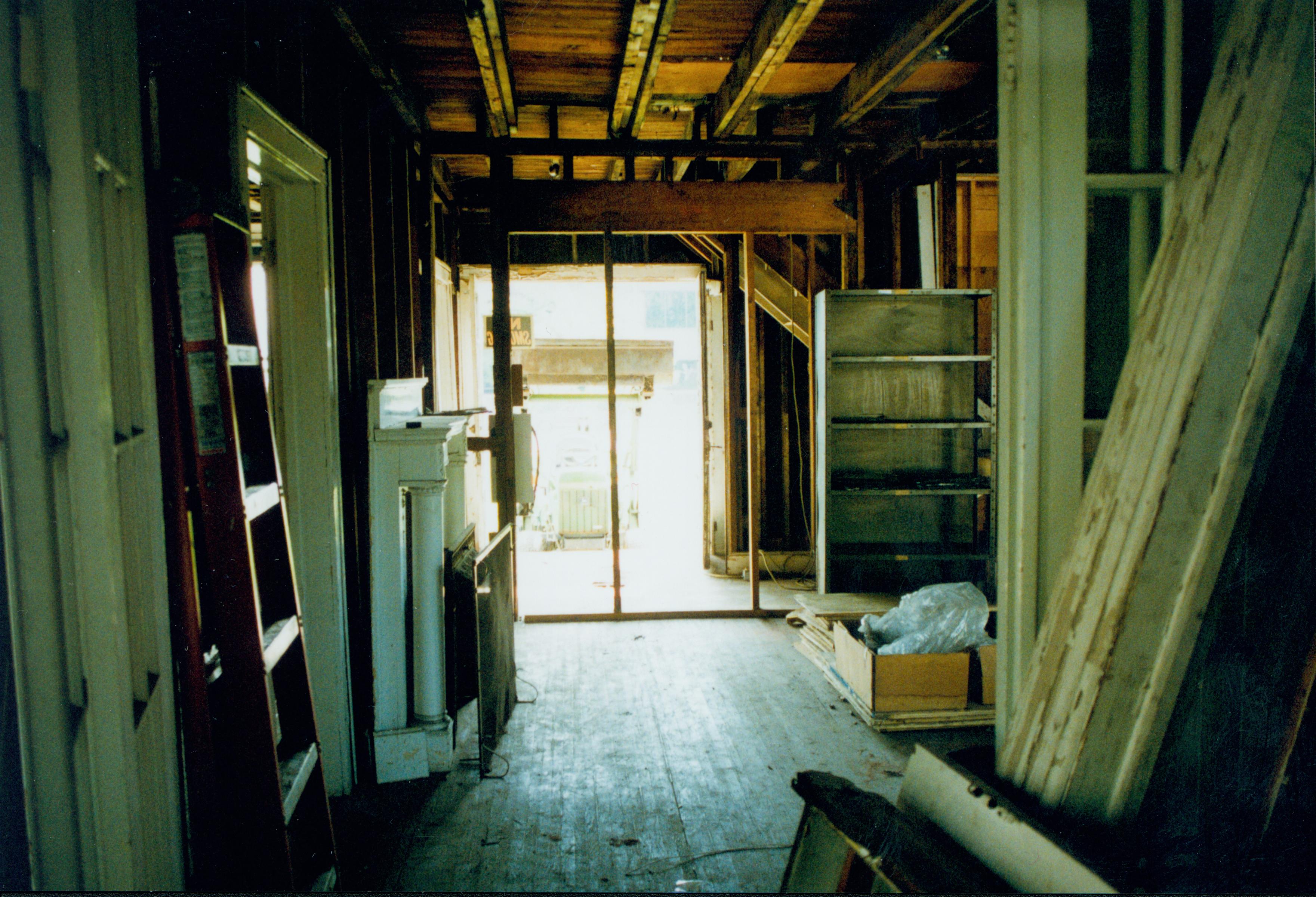 downstairs from 101 out doorway 105-D1 25; 1999-7 Morse House, Interior