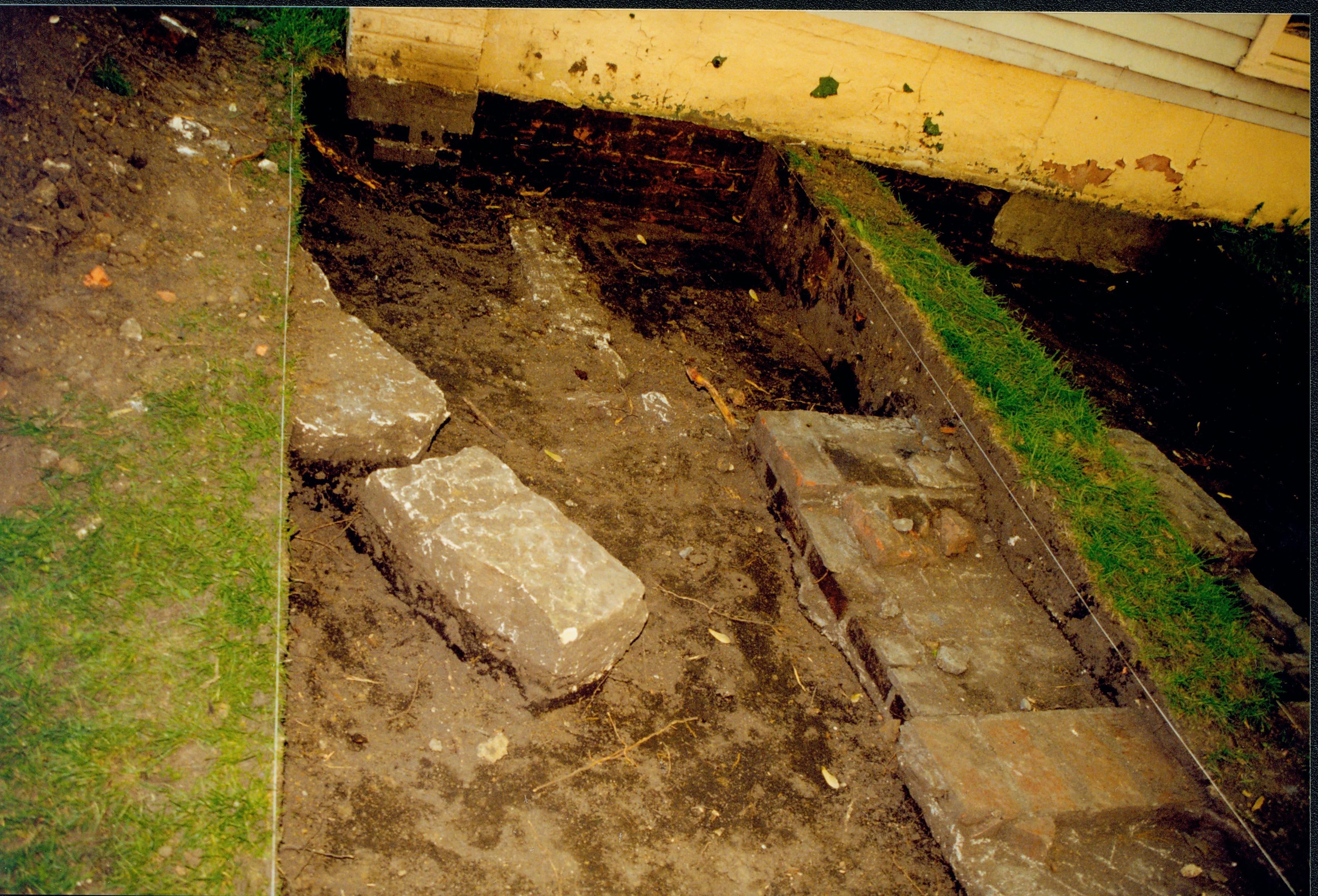 Archeological Excavation 3; 1999-6 Morse House, Exterior, Excavation