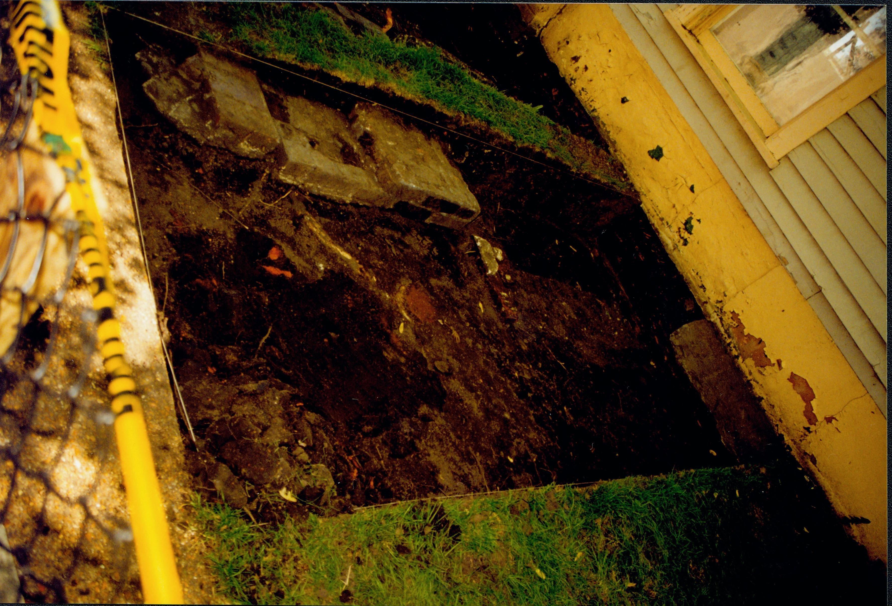 Archeological Excavation 5; 1999-6 Morse House, Exterior, Excavation