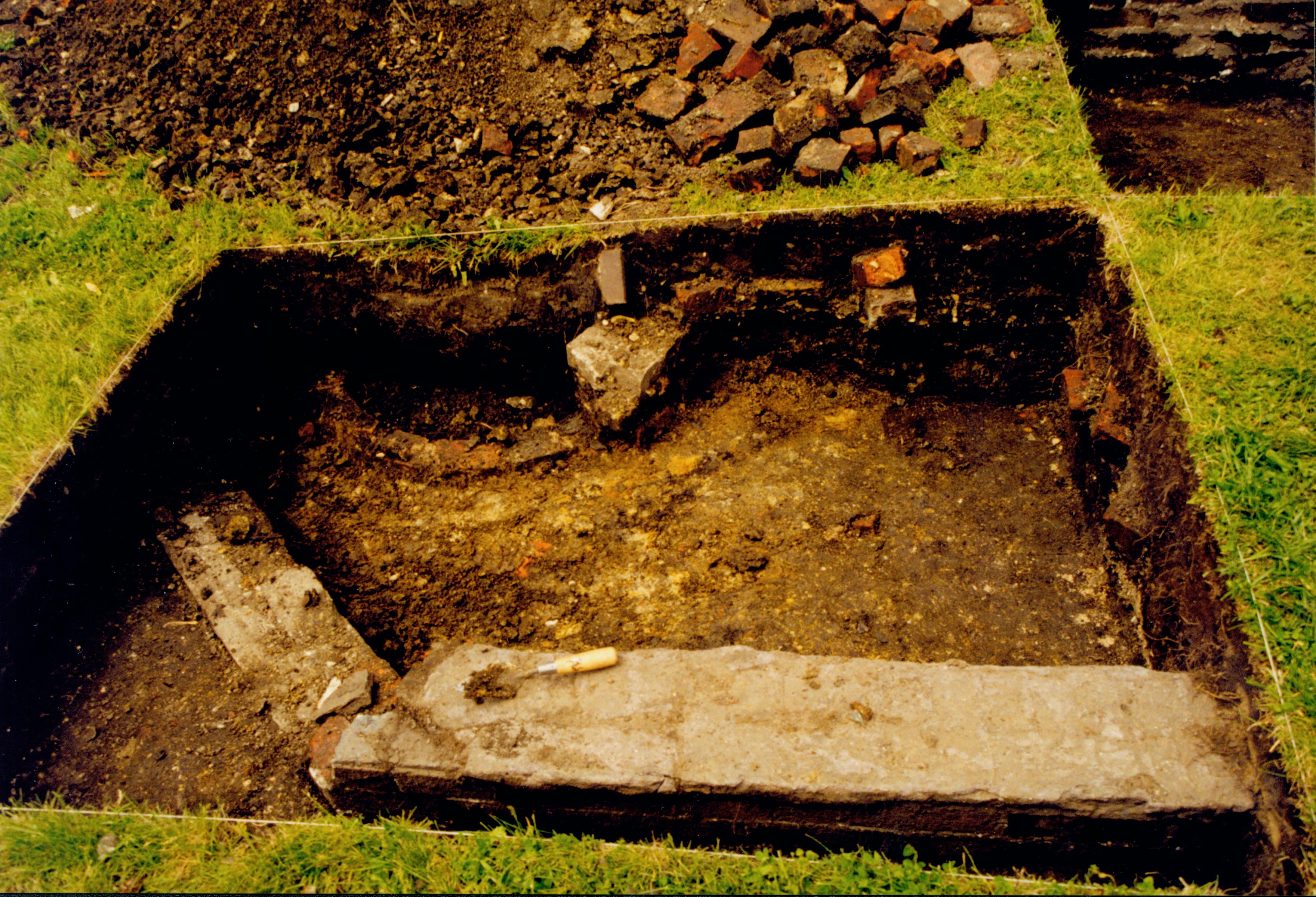 Archeological Excavation 13; 1999-6 Morse House, Exterior, Excavation