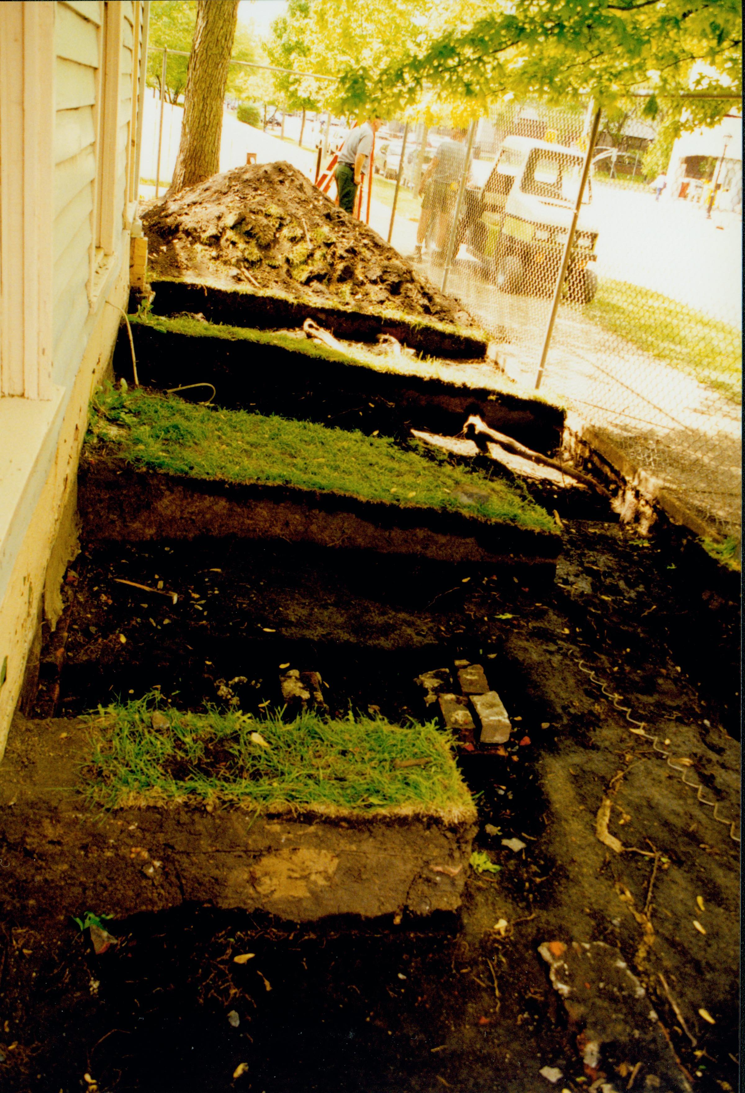 Archeological Excavation 16; 1999-6 Morse House, Exterior, Excavation