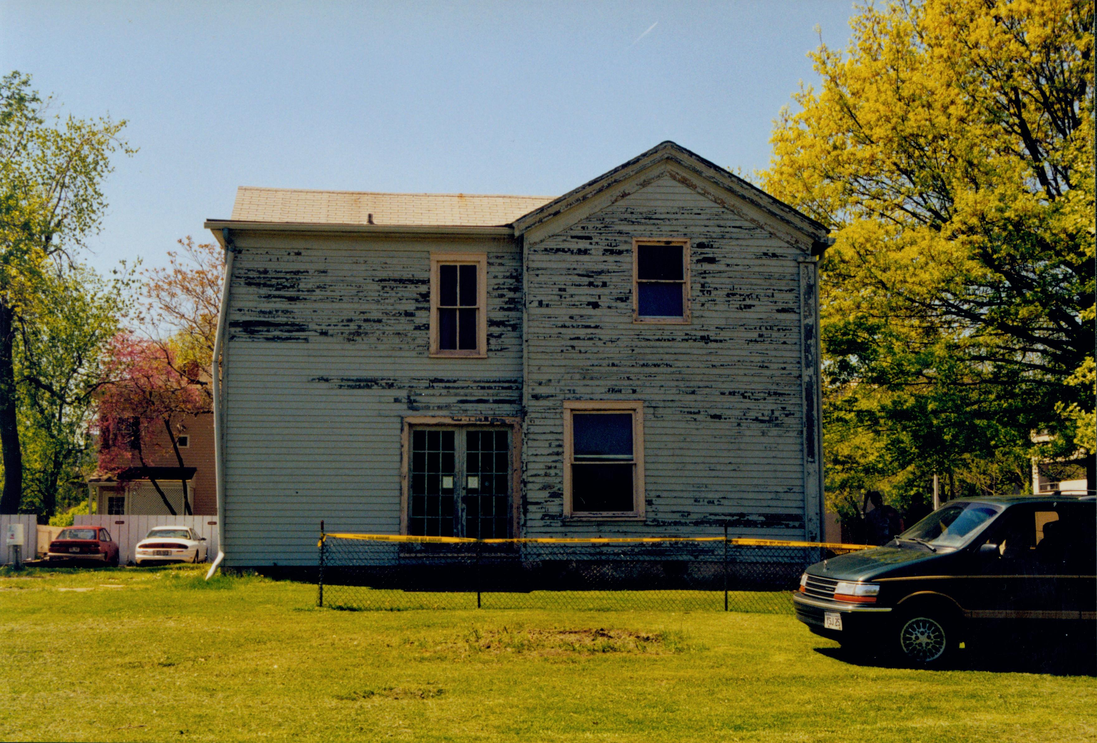 Existing structure - Exterior 16; 1999-5 Morse House, Exterior, Excavation