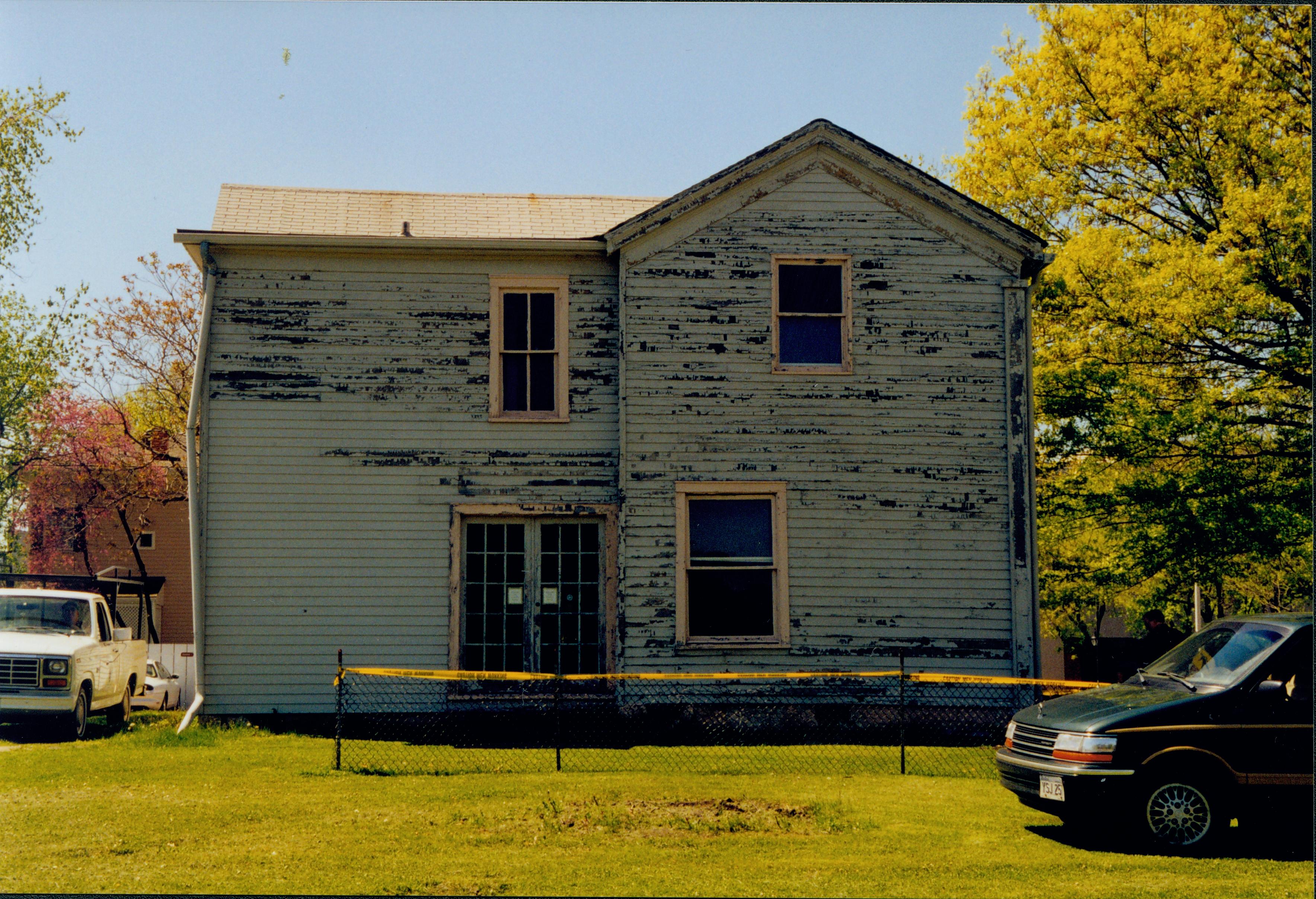 Existing structure - Exterior 17; 1999-5 Morse House, Exterior, Excavation