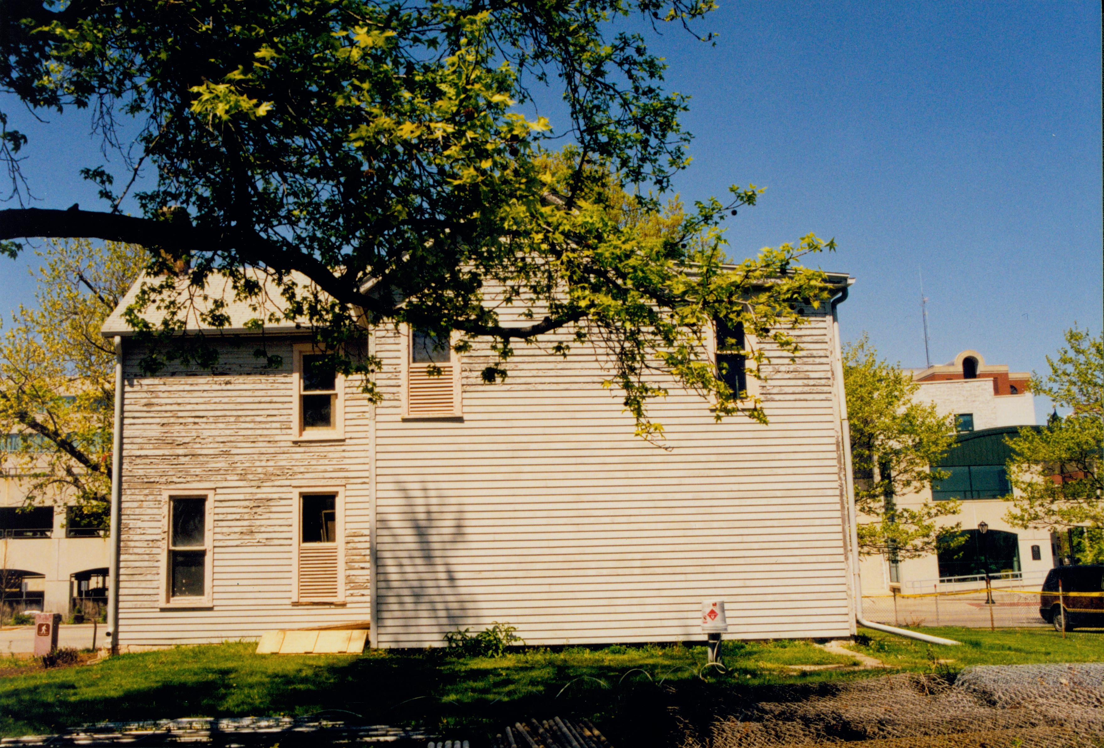 Existing structure - Exterior 19; 1999-5 Morse House, Exterior, Excavation