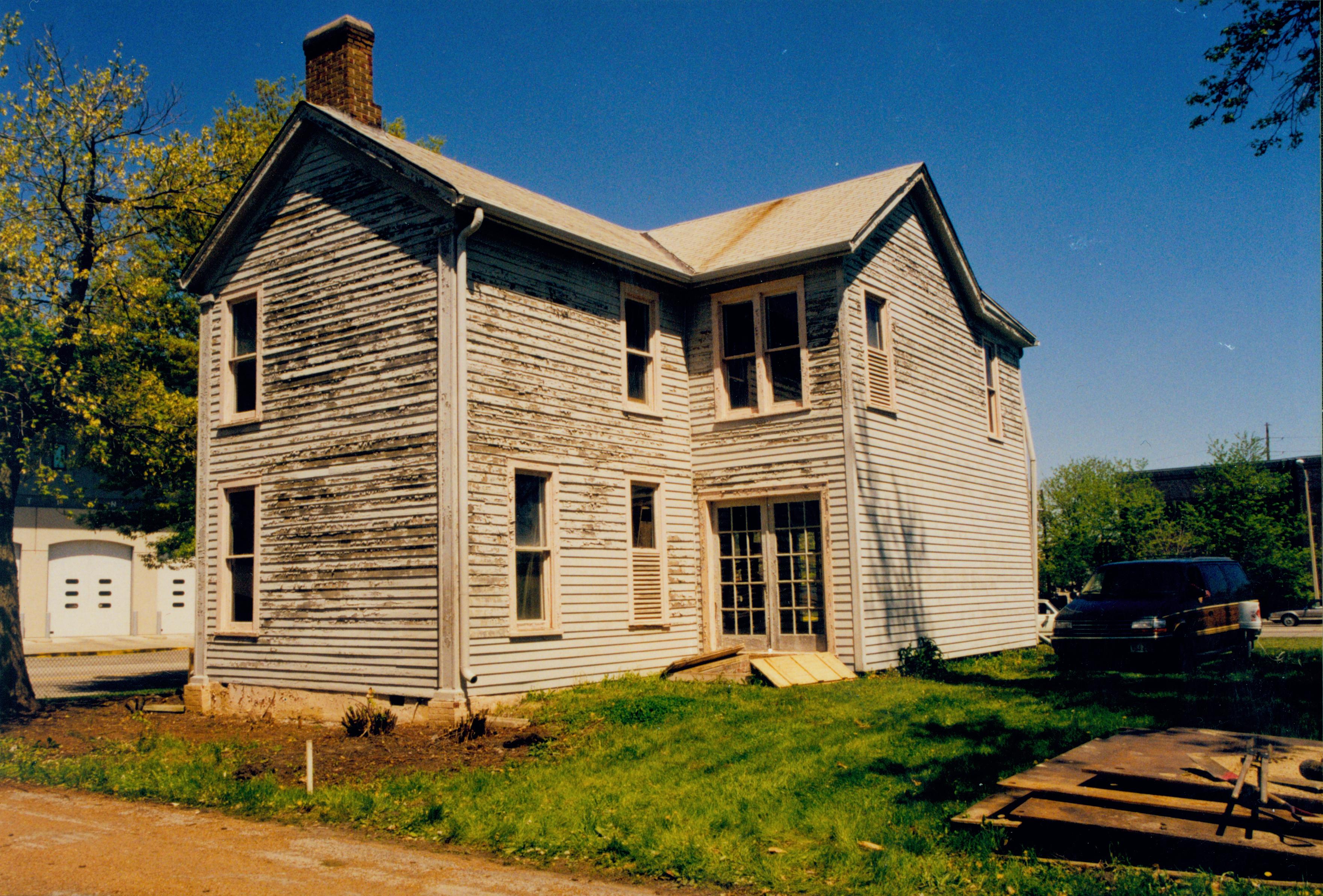 Existing structure - Exterior 22; 1999-5 Morse House, Exterior, Excavation