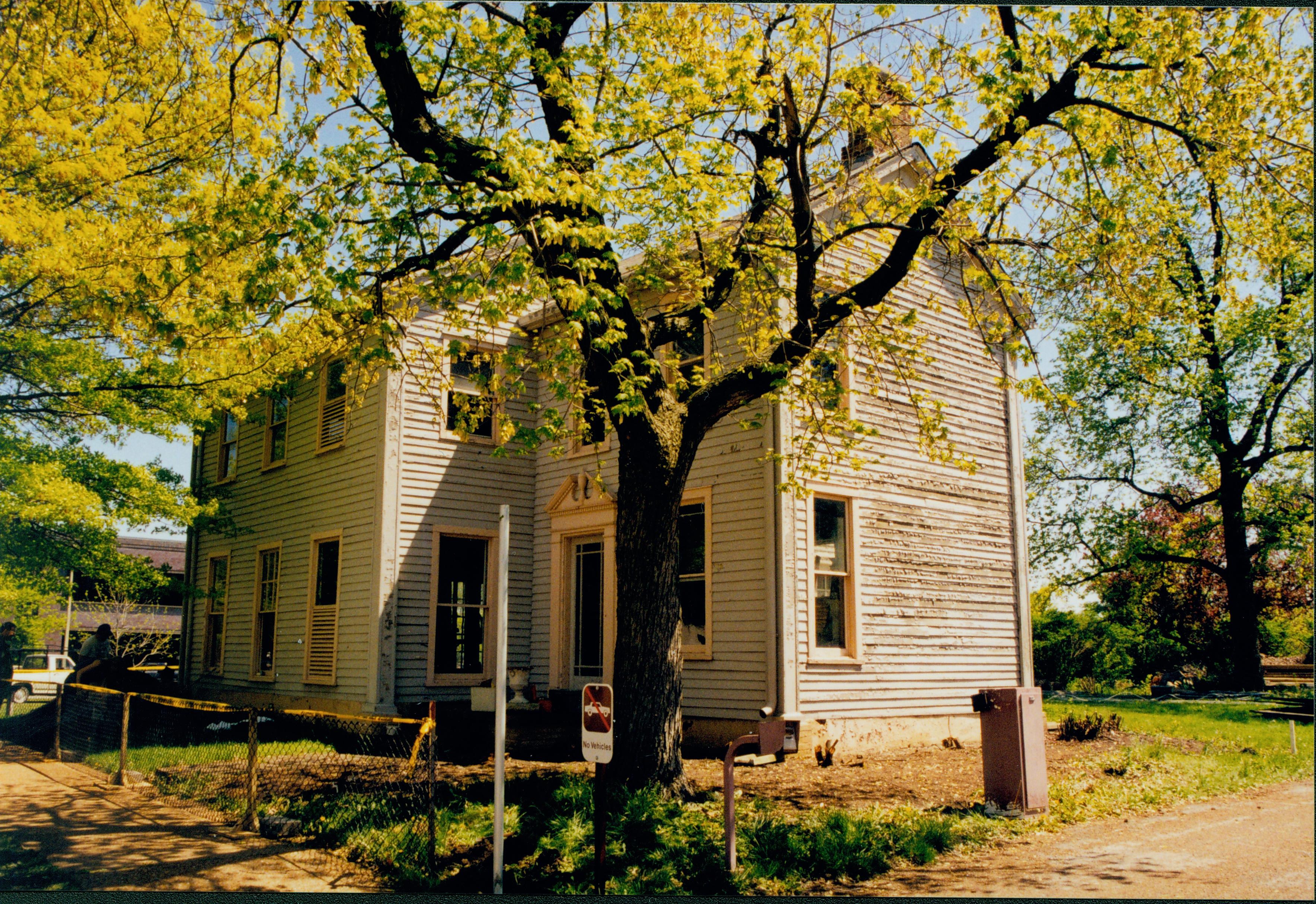 Existing structure - Exterior 25; 1999-5 Morse House, Exterior, Excavation