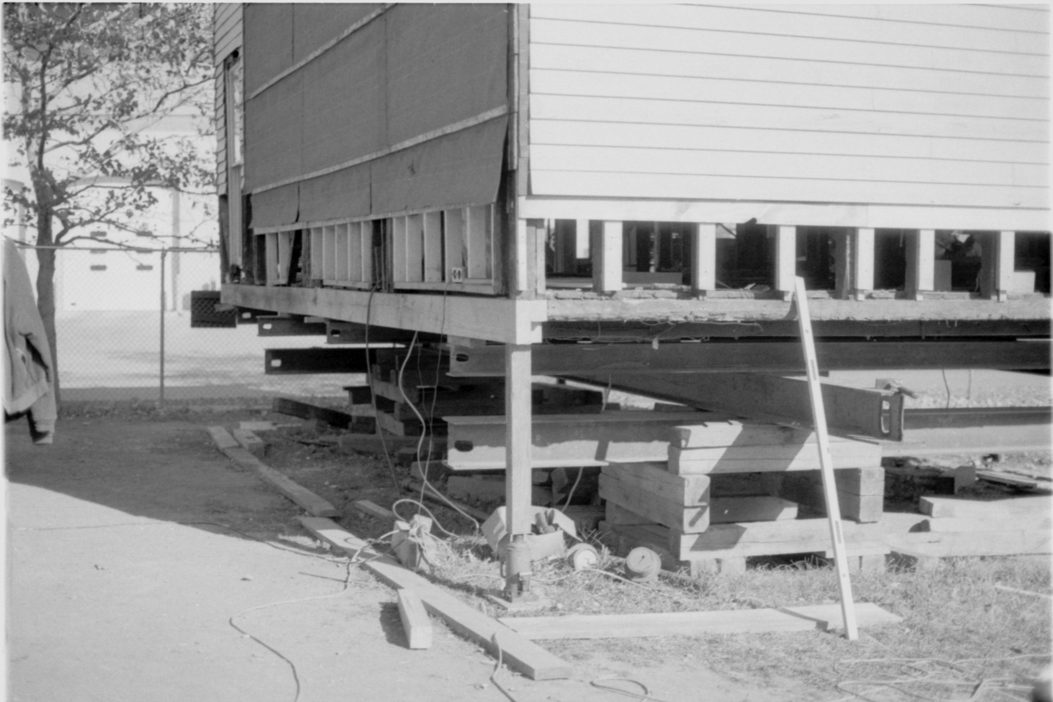 Morse - NW corner showing new sell beam Morse House, Exterior