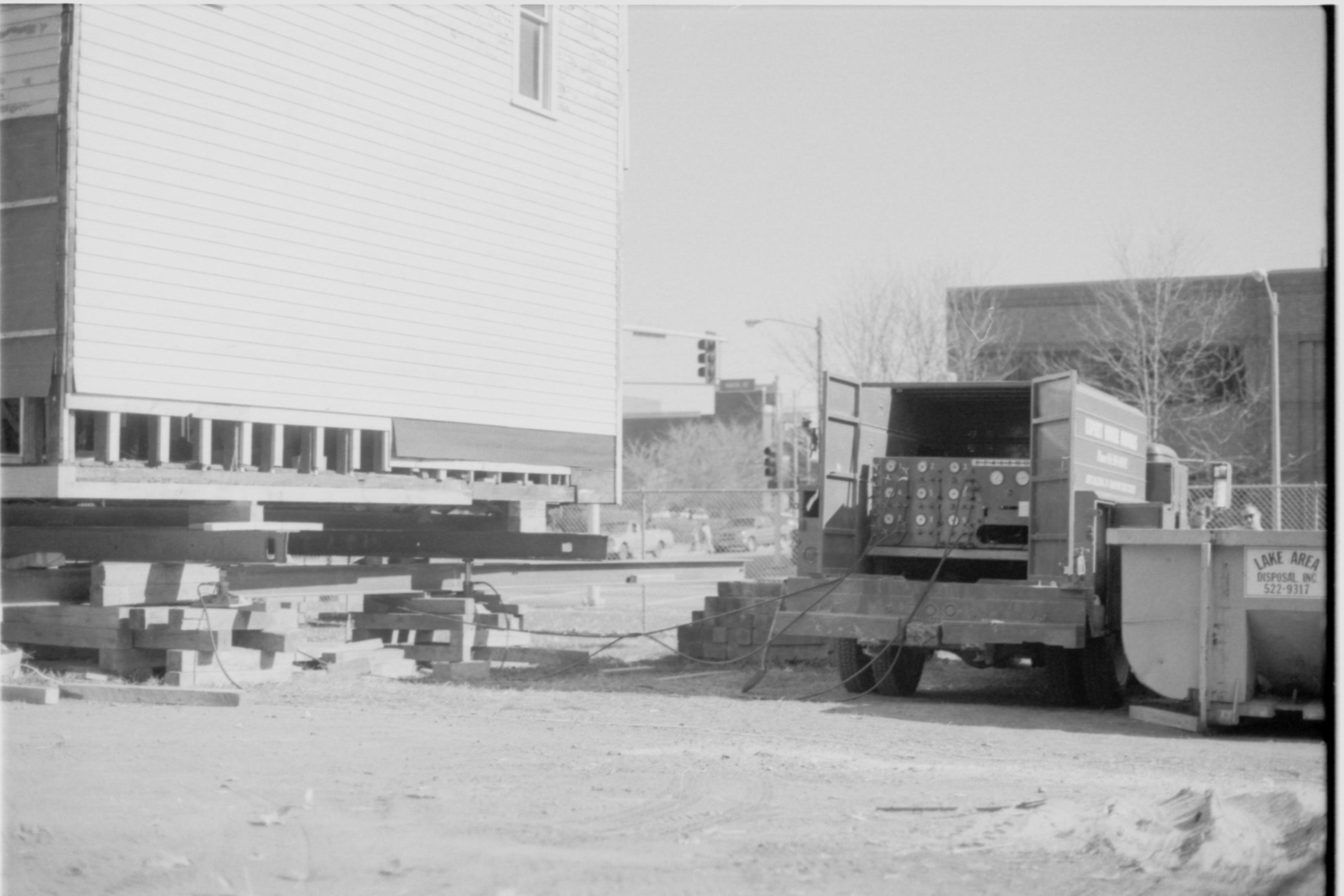 Morse - Preparing house to move back to found. 2 Morse House, Exterior