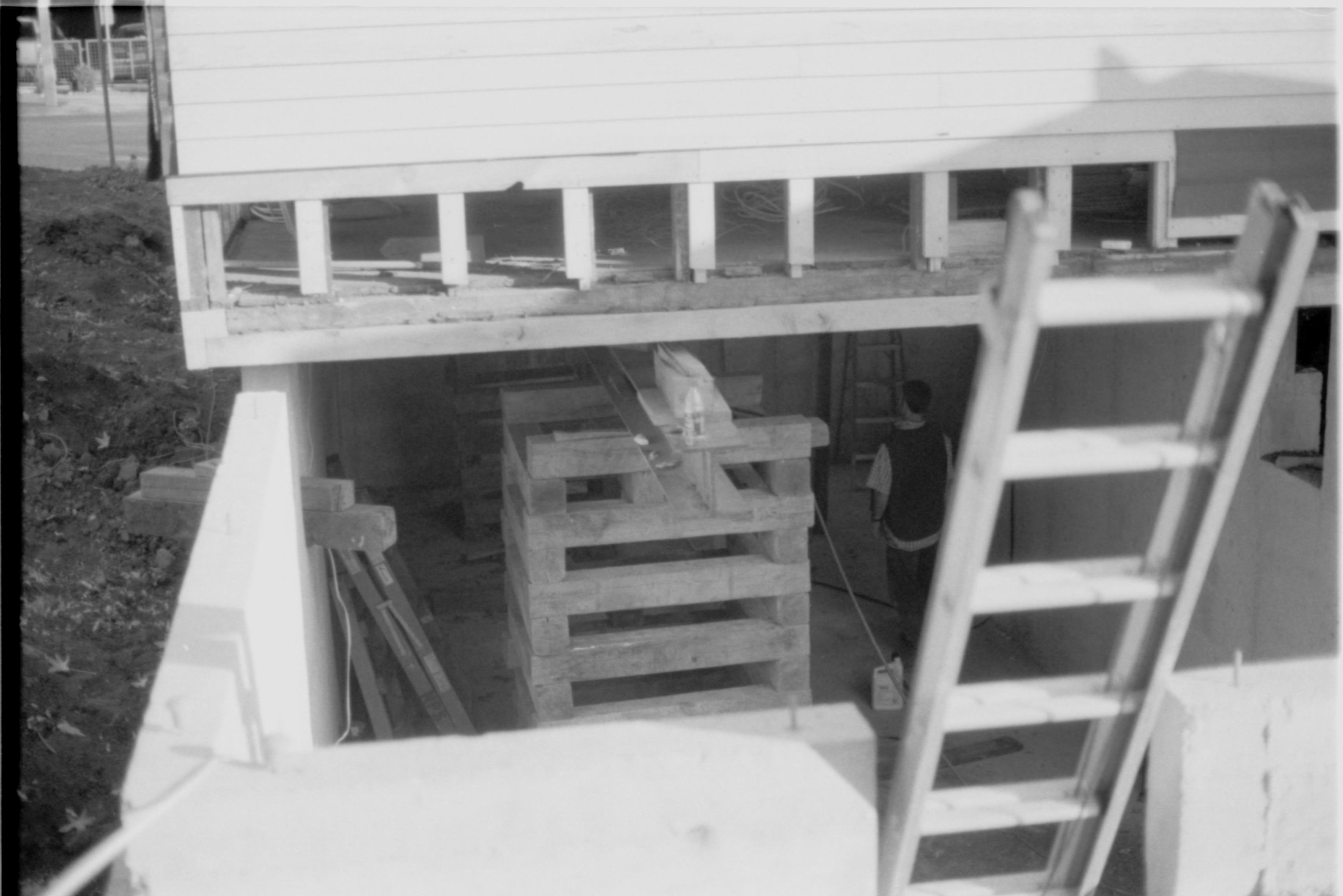 Morse - cribbing removal under house 24 Morse House, Exterior