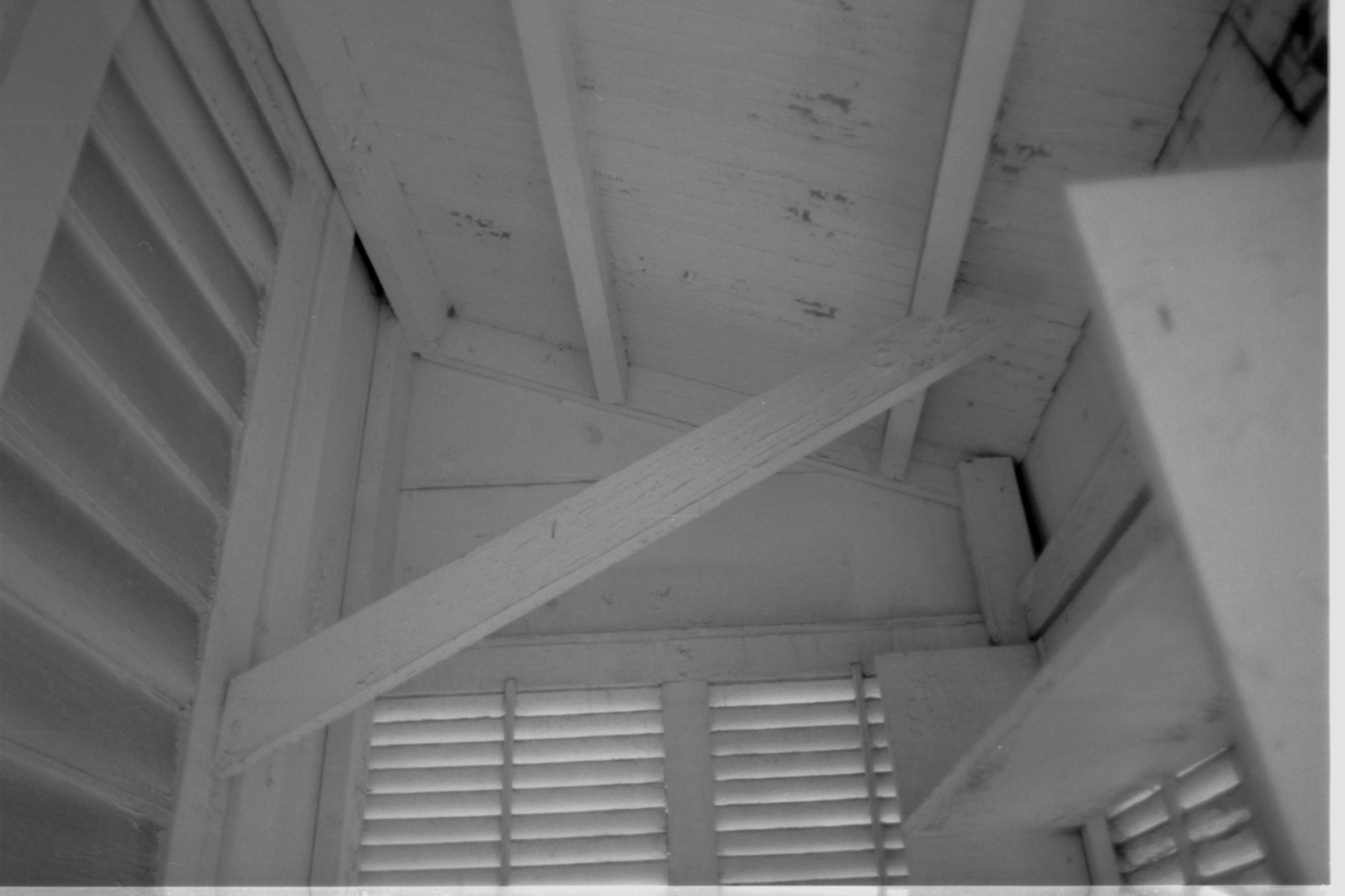 111 roof framing Morse House, LIHO-NHS, Frame #11, Neg. File #6 Morse House, Exterior, Renovation