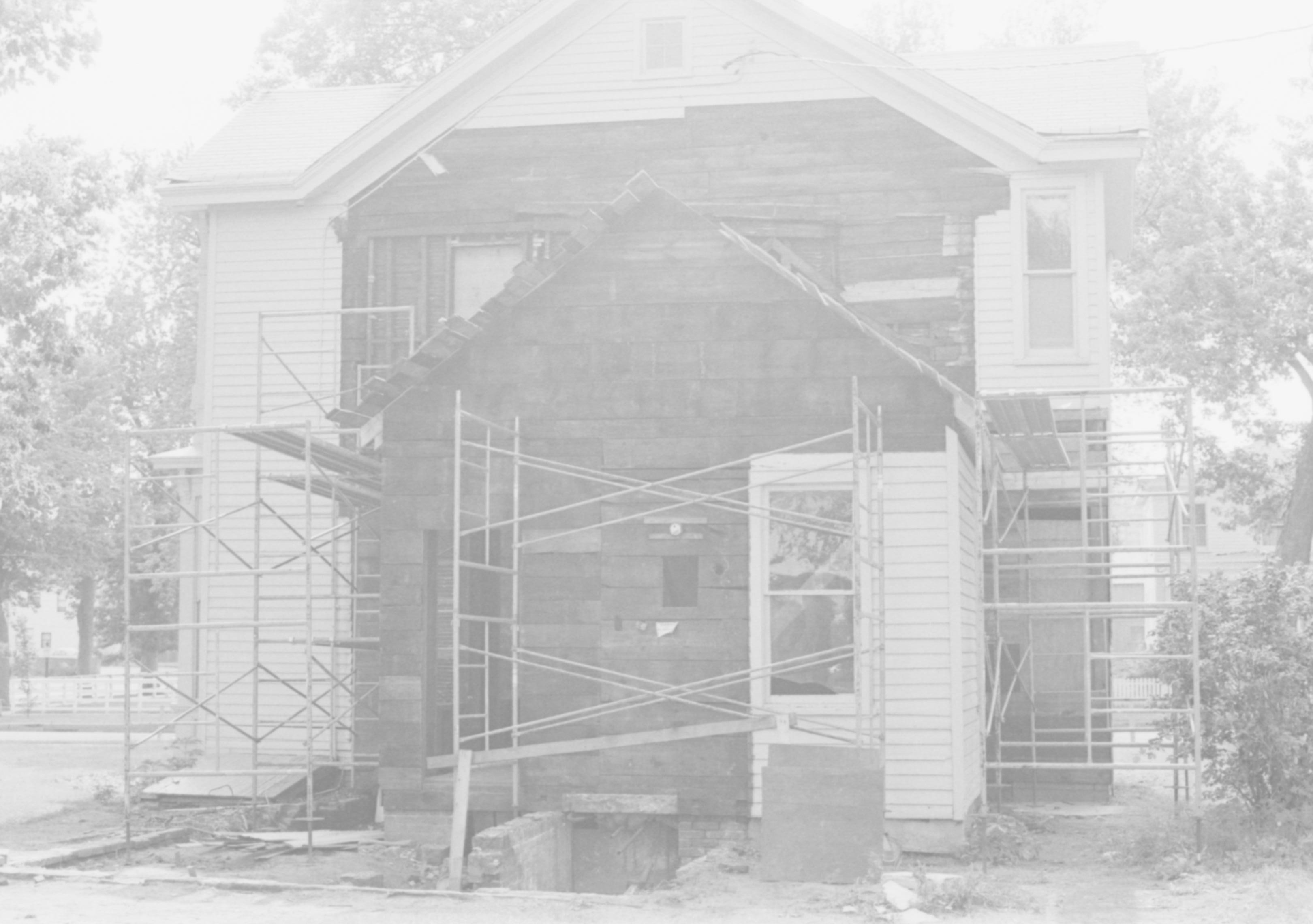 NA Robinson House, HS10, 9 Robinson House, scaffolding