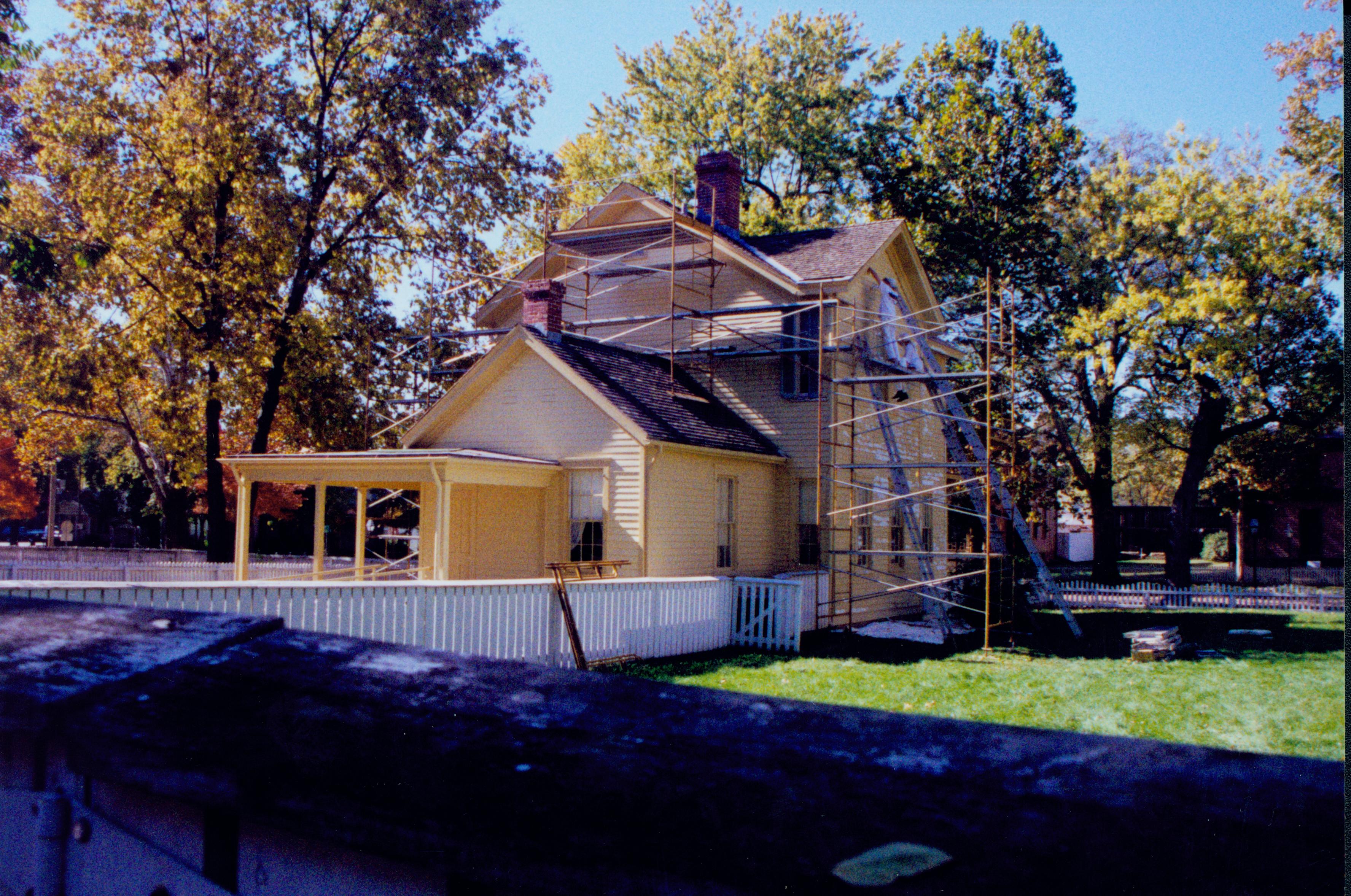 Robinson scaffolding 2000-9; Exp.8 Robinson House, Exterior, Restoration