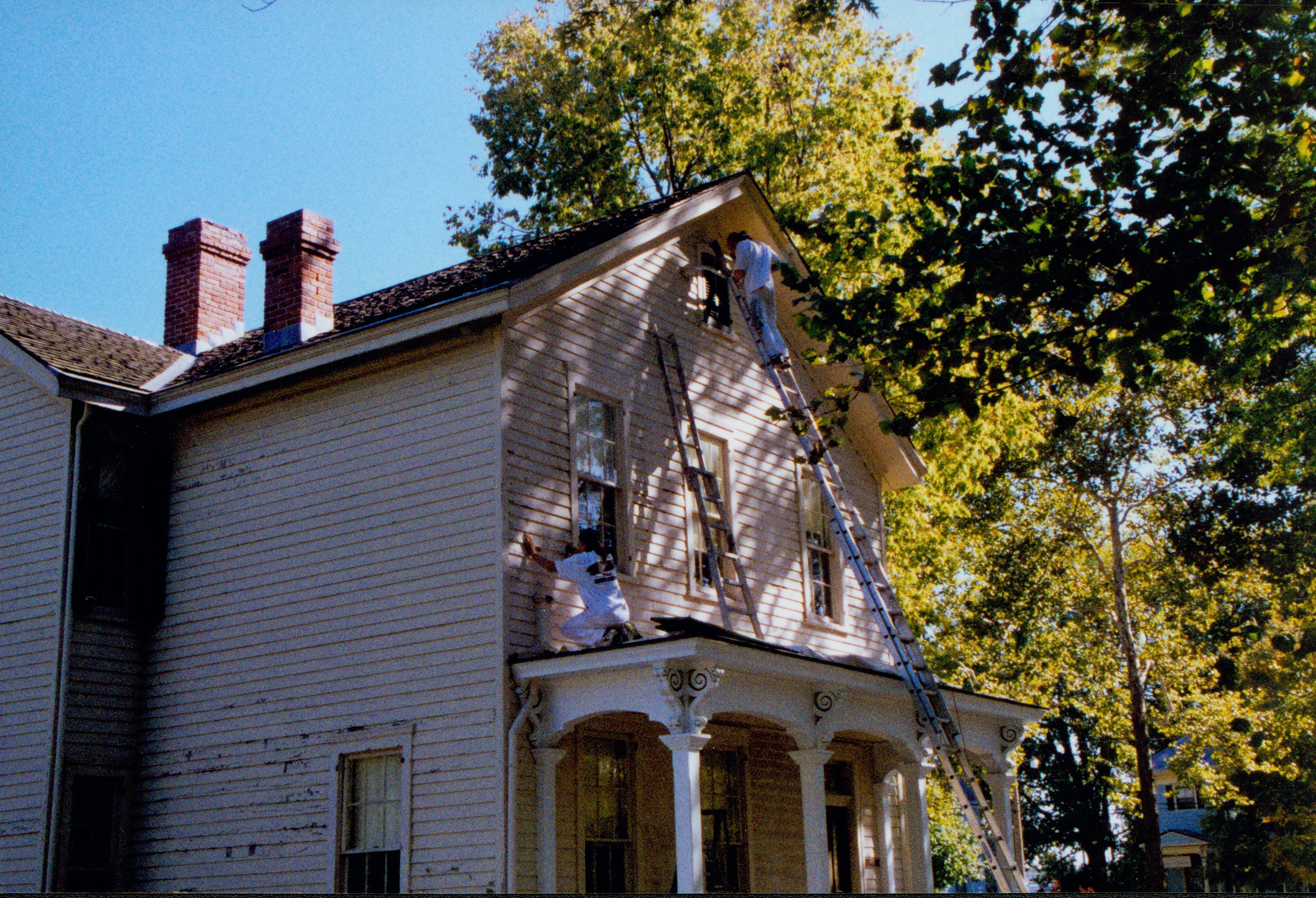 Robinson painting HS10 Robinson, 2000-8; Exp. 10 Robinson House, Exterior, Restoration