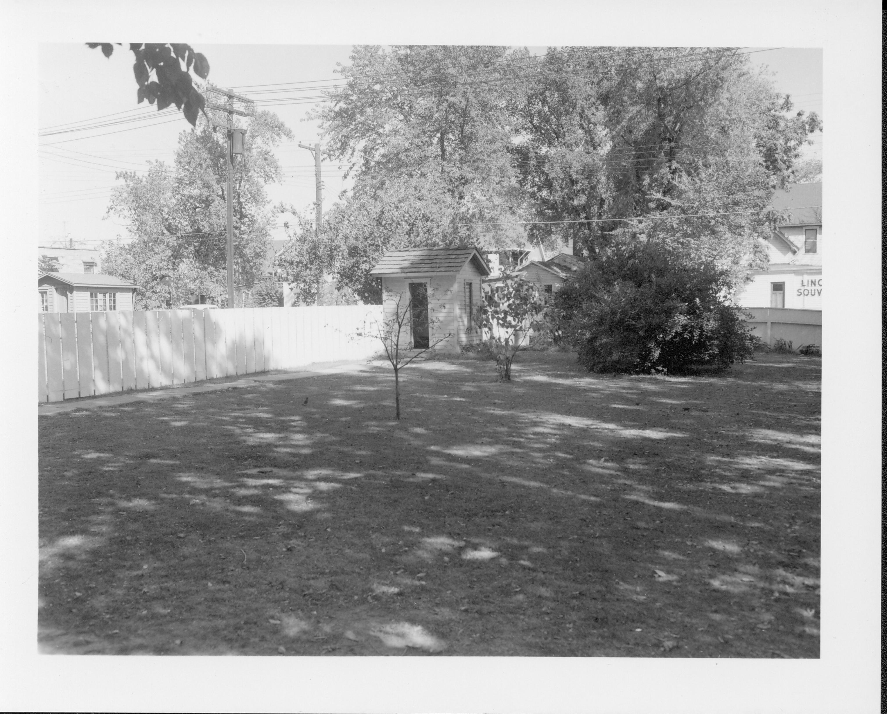 Lincoln Home Backyard Privy Pic#639, Class#7; Lincoln Home - Privy and NE corner backyard Lincoln Home, Privy