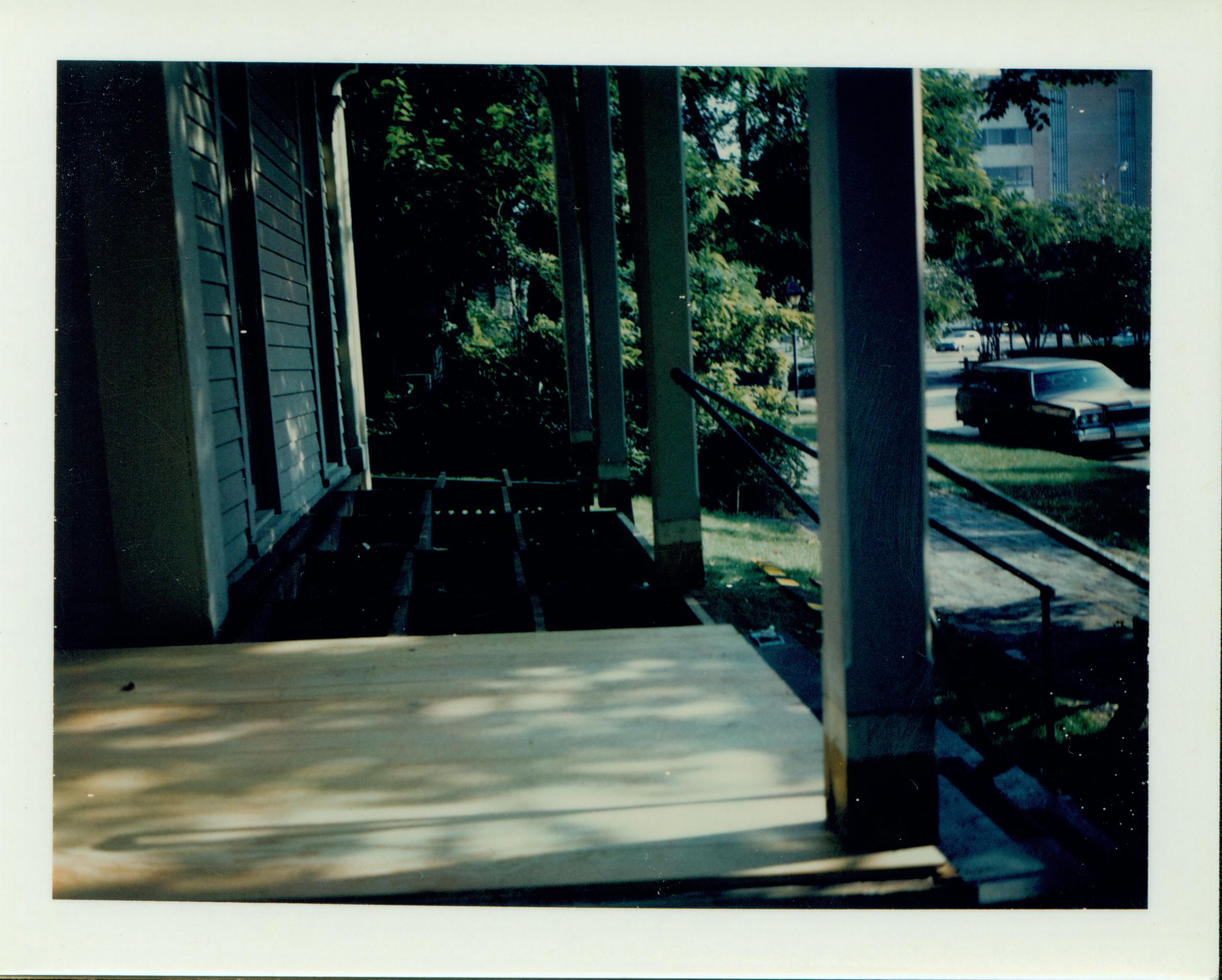 Frame for new porch Neg#1, Class#2 Lyon House