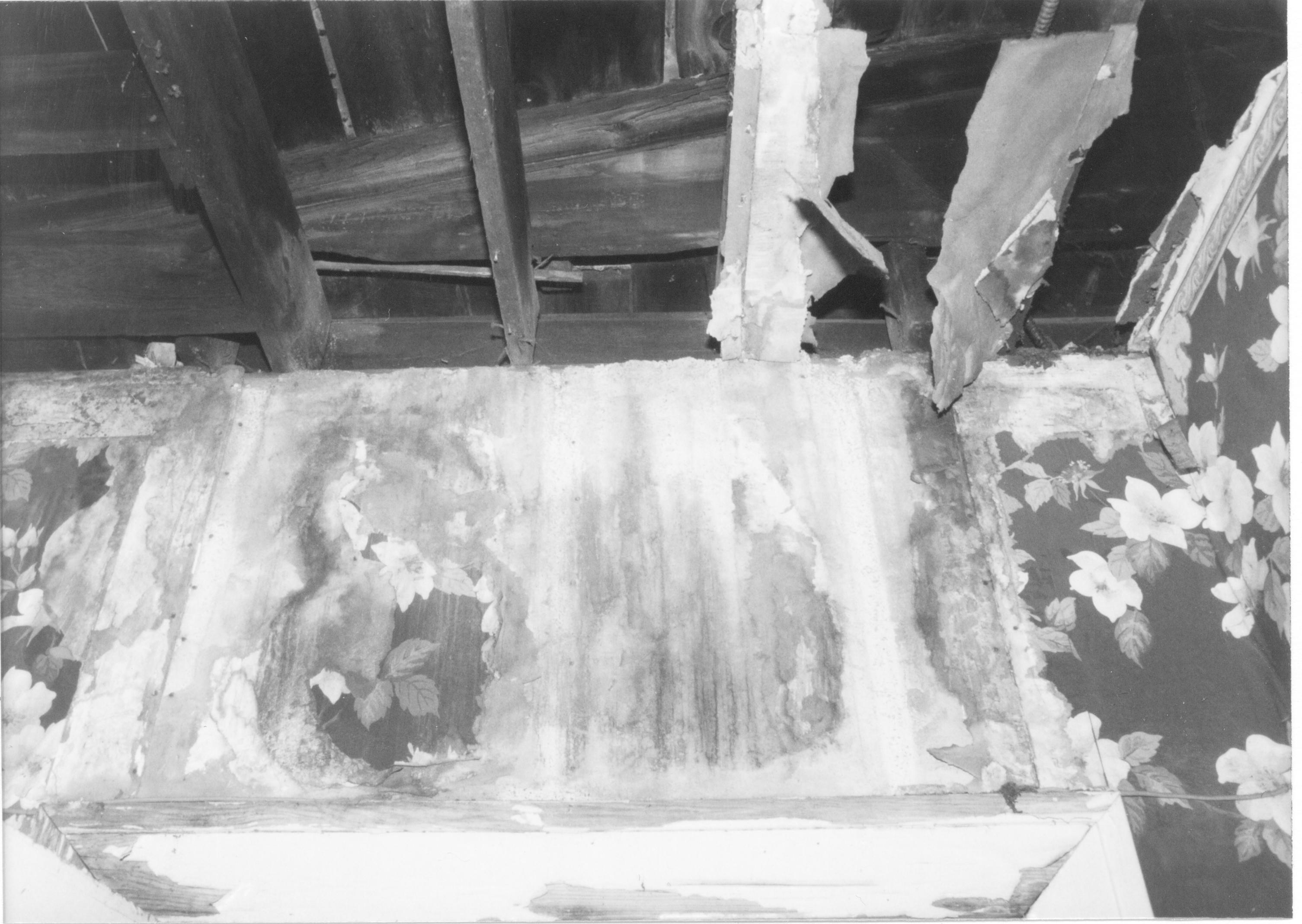 Morse House, HS-9 3-12; North wall at ceiling Morse House