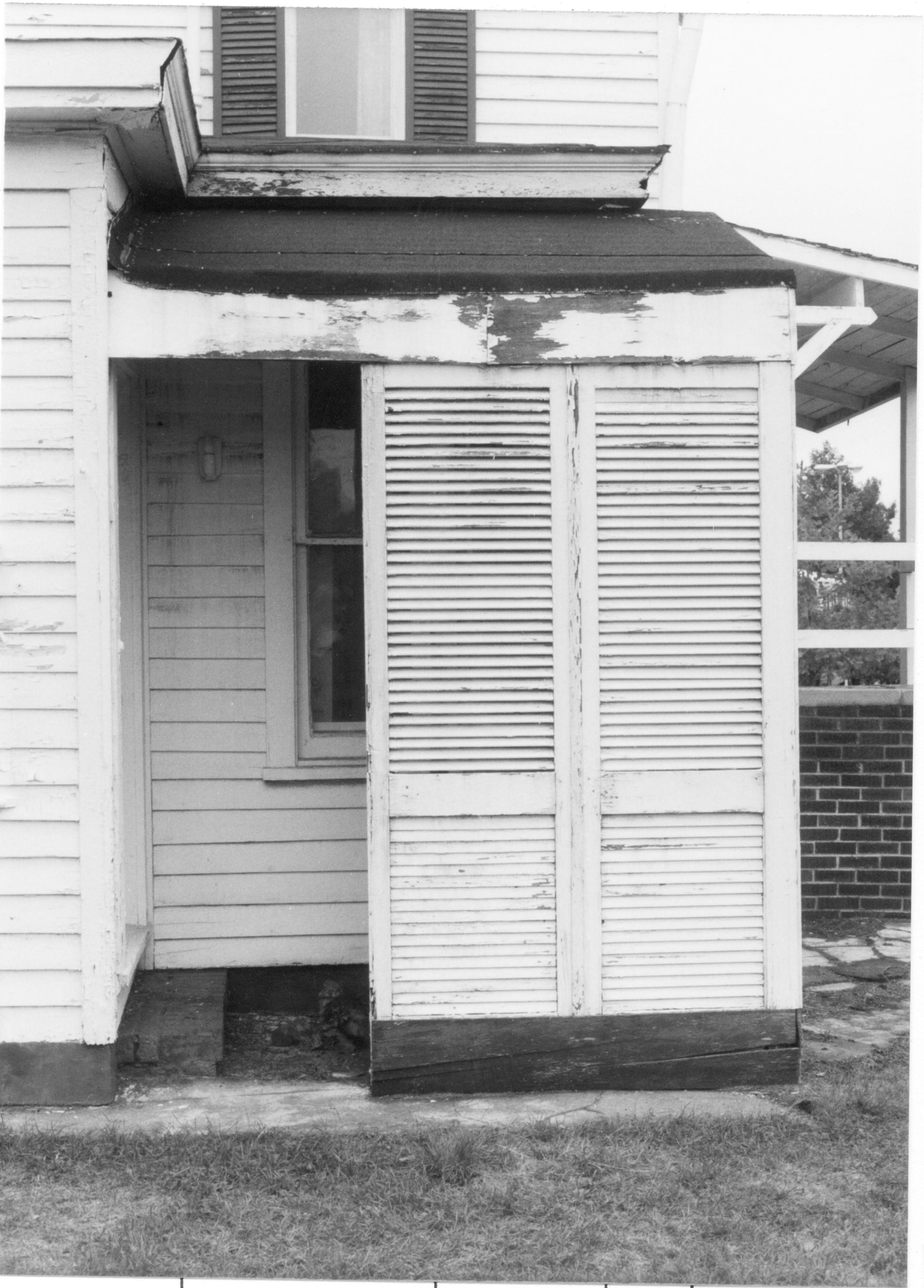 Morse House, HS-9 7-7; Vestibule Morse House, Exterior